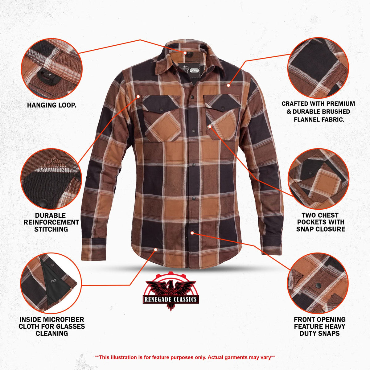 Boulder Men’s Motorcycle Flannel Shirt