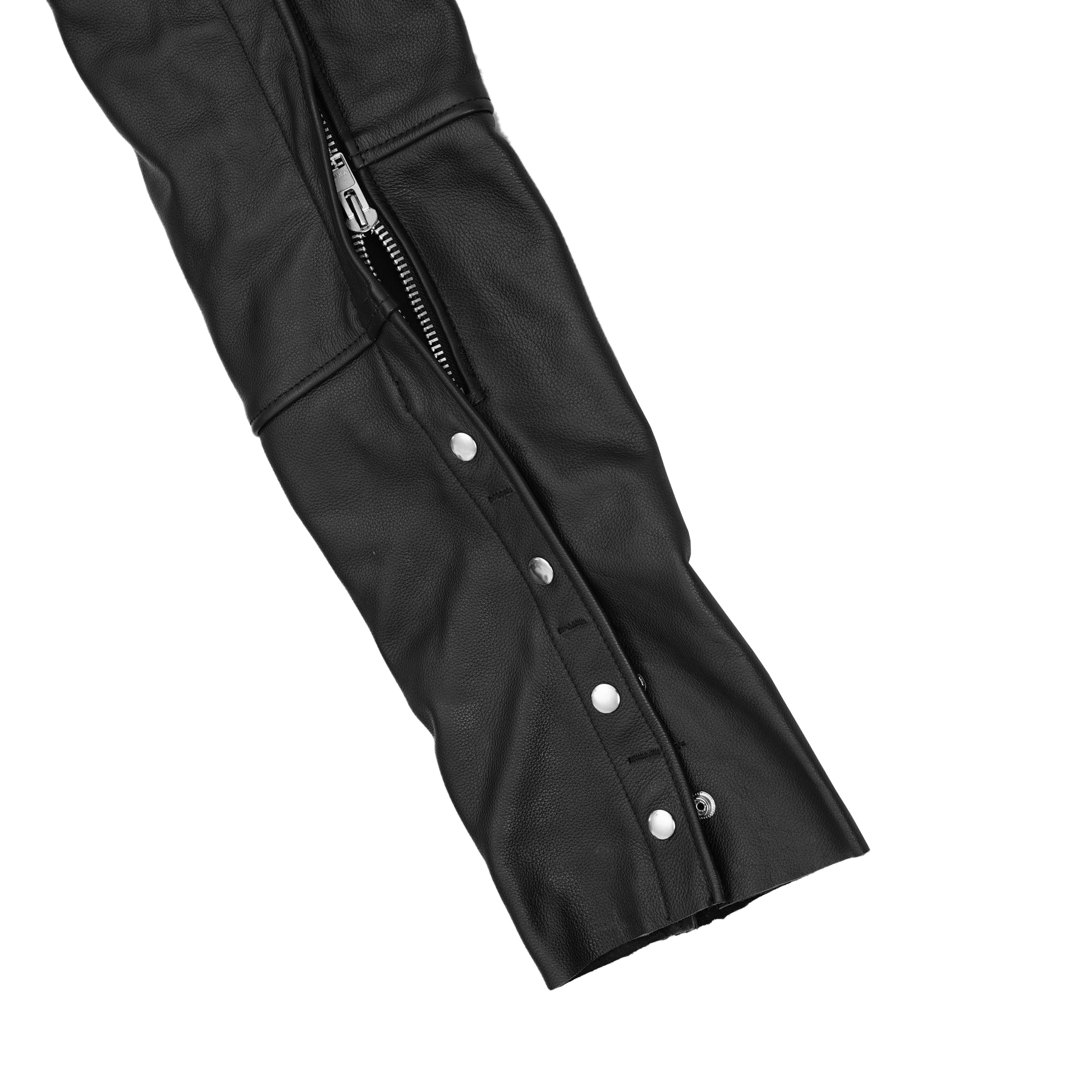 Rider Shield™ Black leather motorcycle chaps - Black