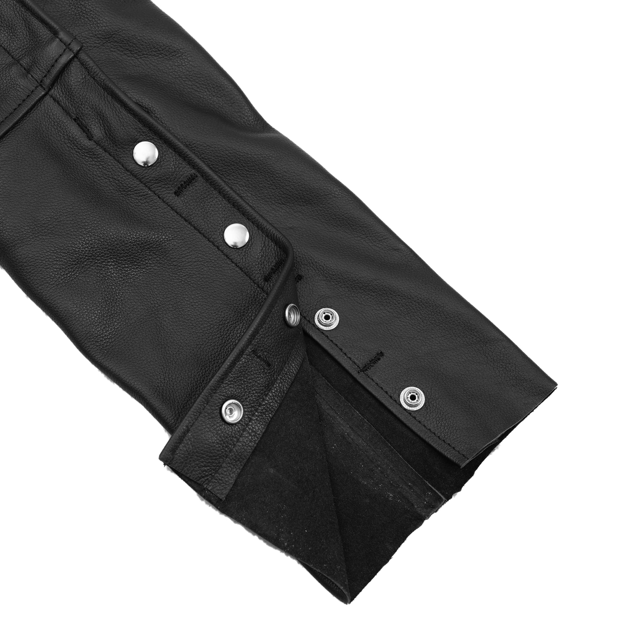 Rider Shield™ Black leather motorcycle chaps - Black