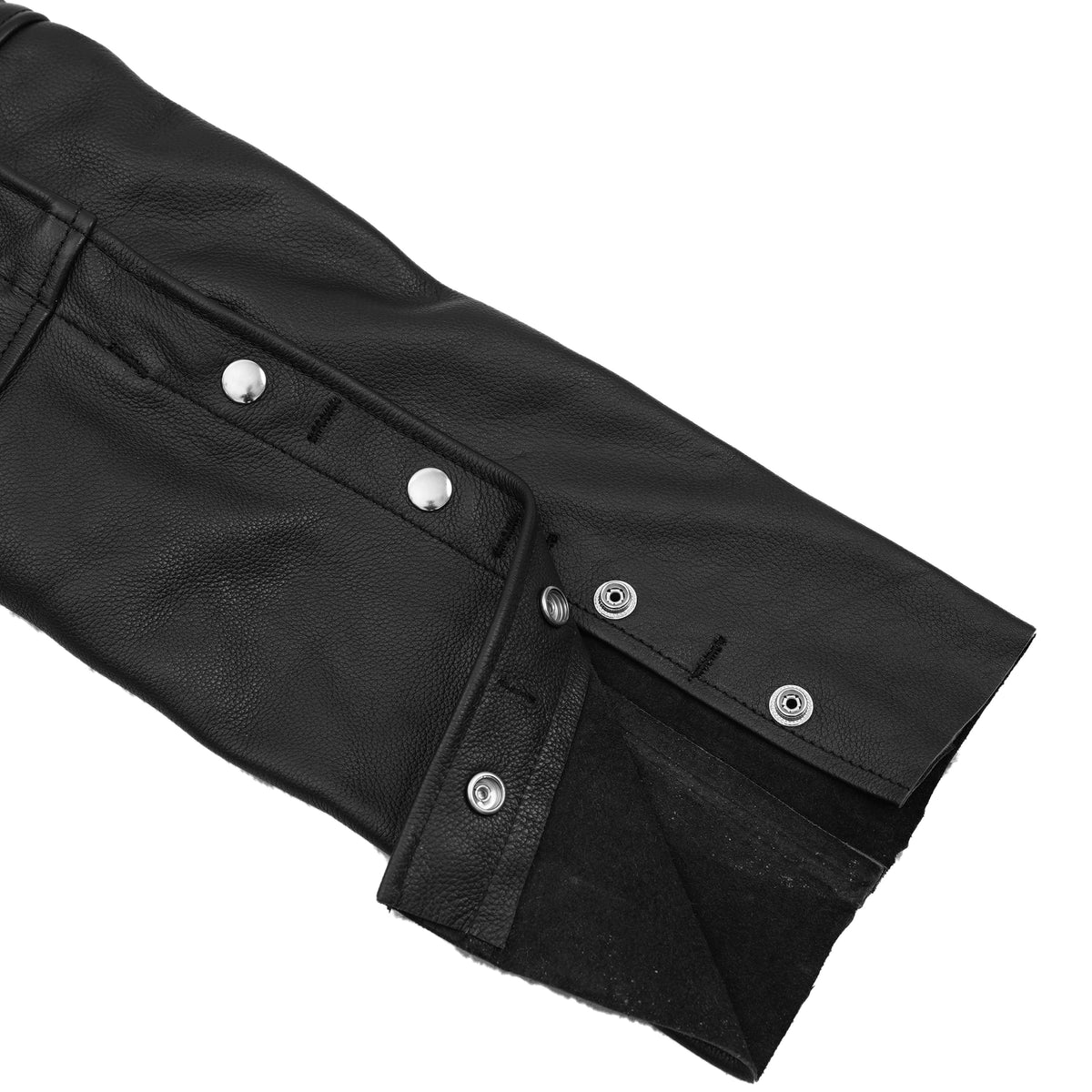 Ribbed Unisex Leather Motorcycle Chaps