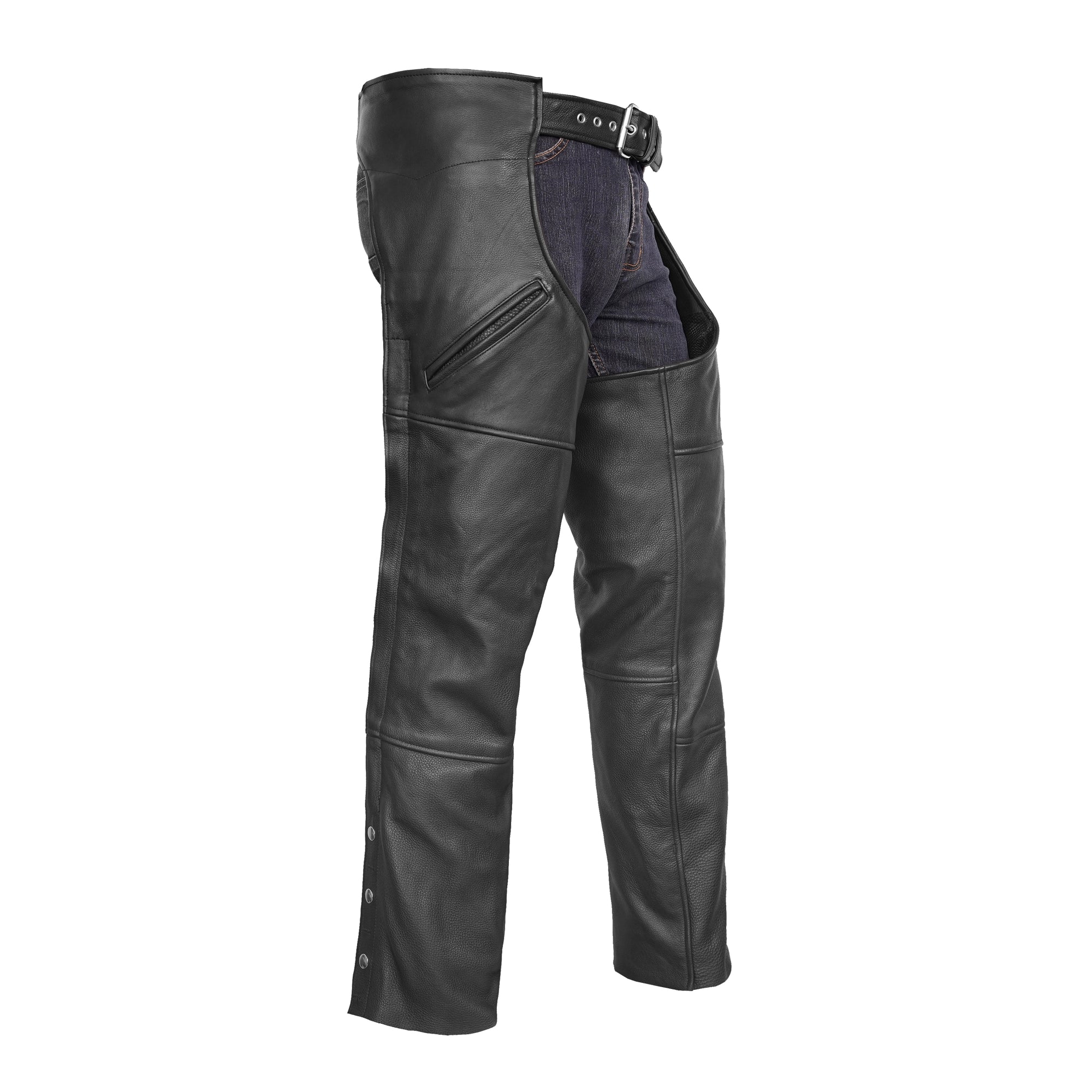 Galvon™ Unisex leather motorcycle chaps