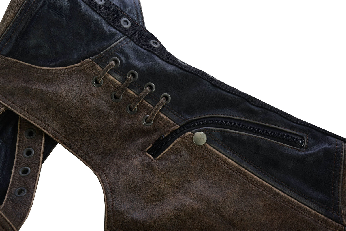 Trench Women’s Leather Motorcycle Chaps