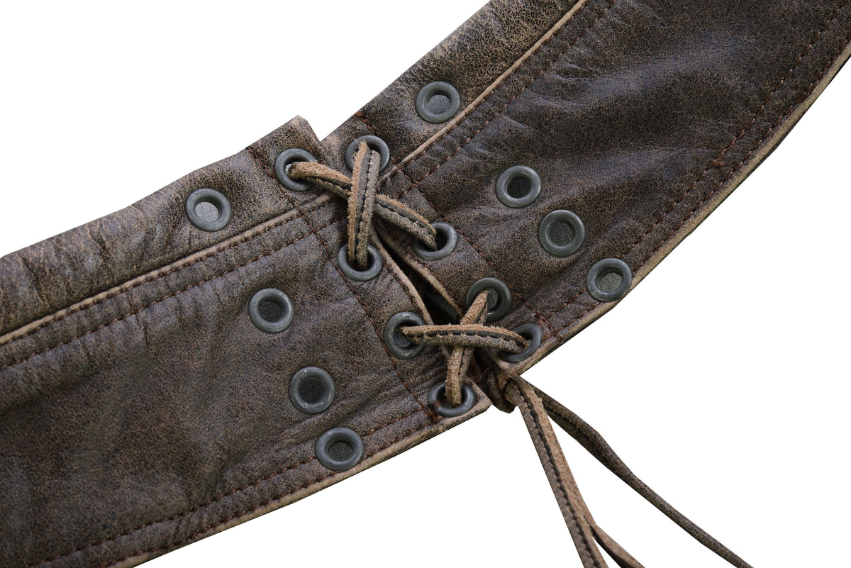 Trench Women’s Leather Motorcycle Chaps