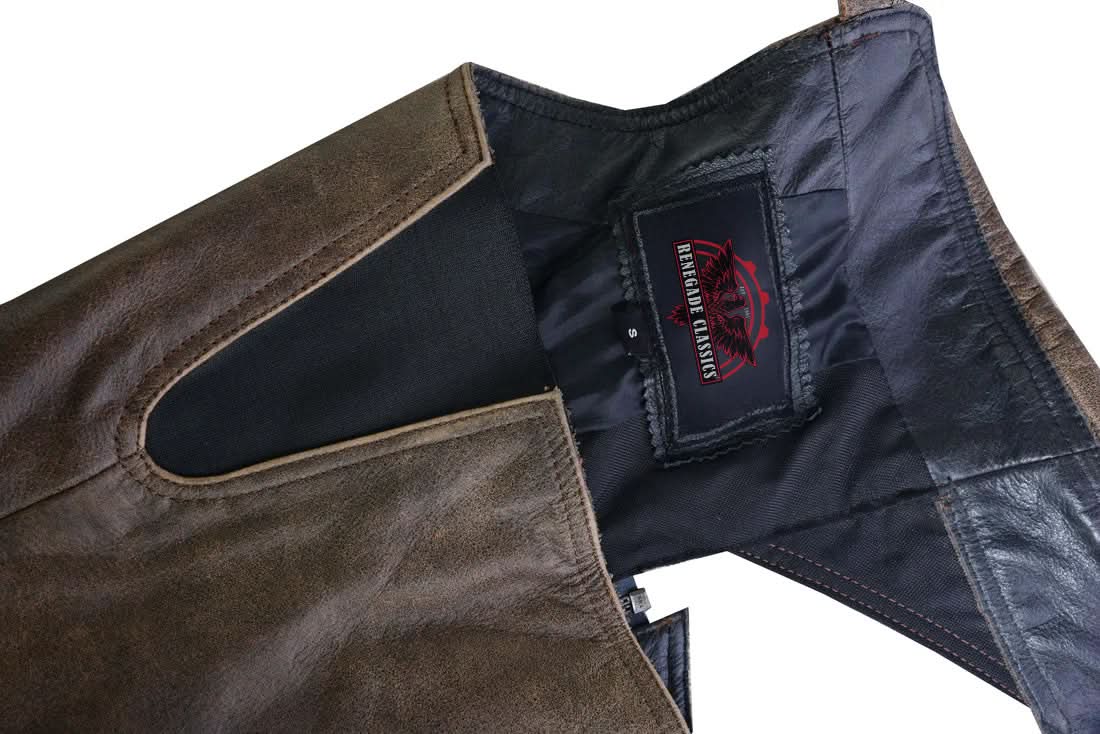 Trench Women’s Leather Motorcycle Chaps