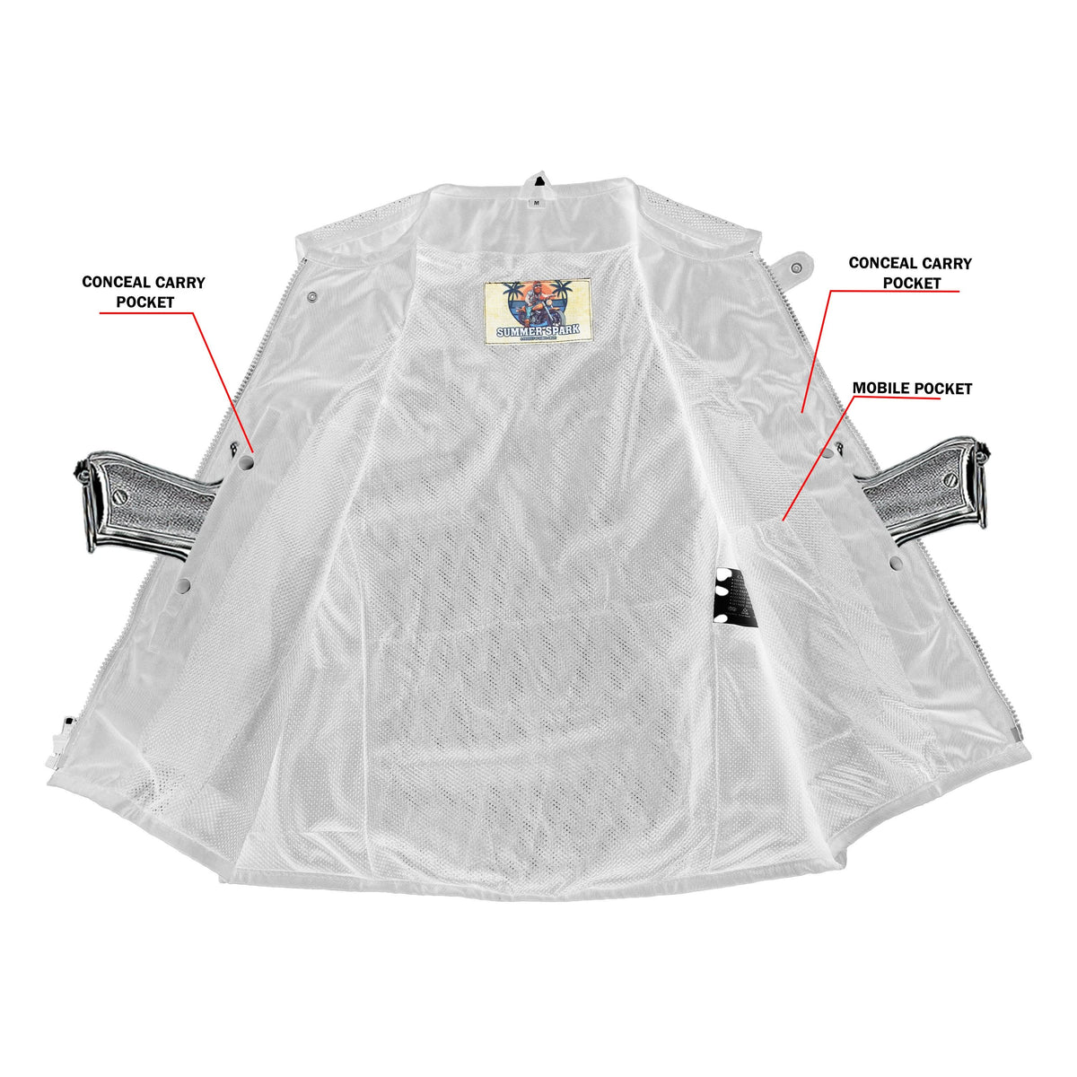Cyclone Men’s Mesh Motorcycle Vest
