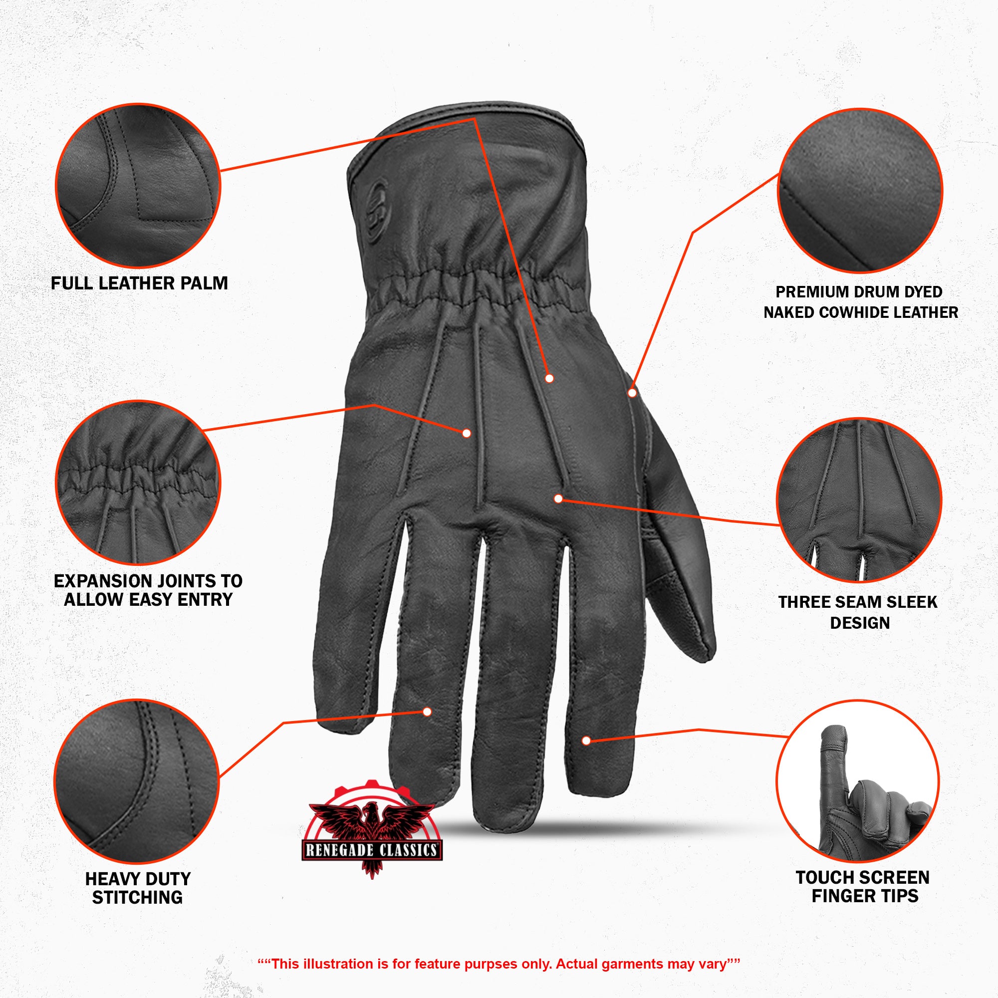 TractionPro™ Men's leather  gloves