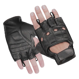 PerfoMax™  Men's  leather Fingerless gloves