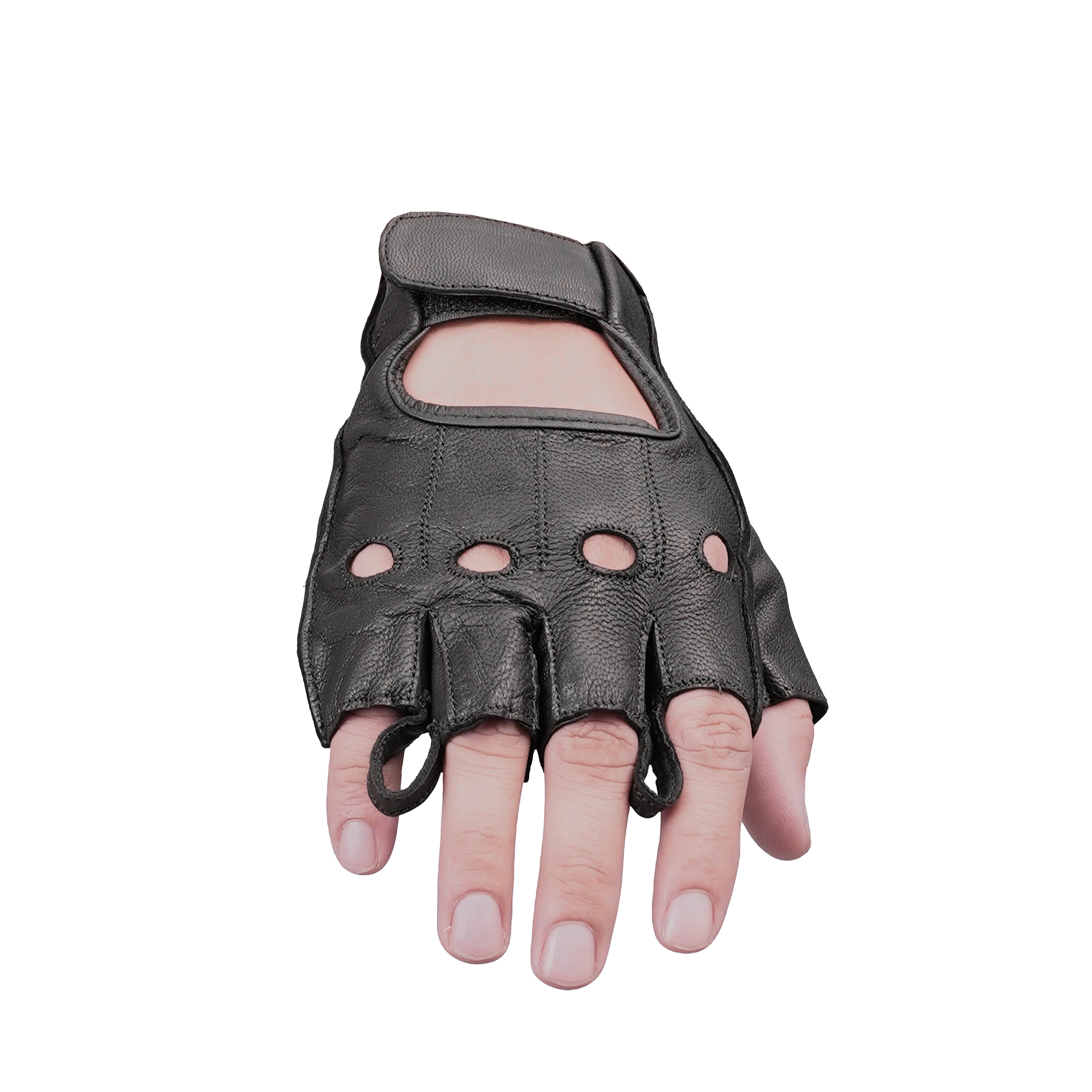 PerfoMax™  Men's  leather Fingerless gloves