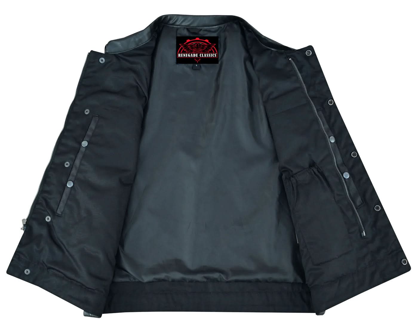 Shadowblend™ Men's  Black Motorcycle Textile Vest