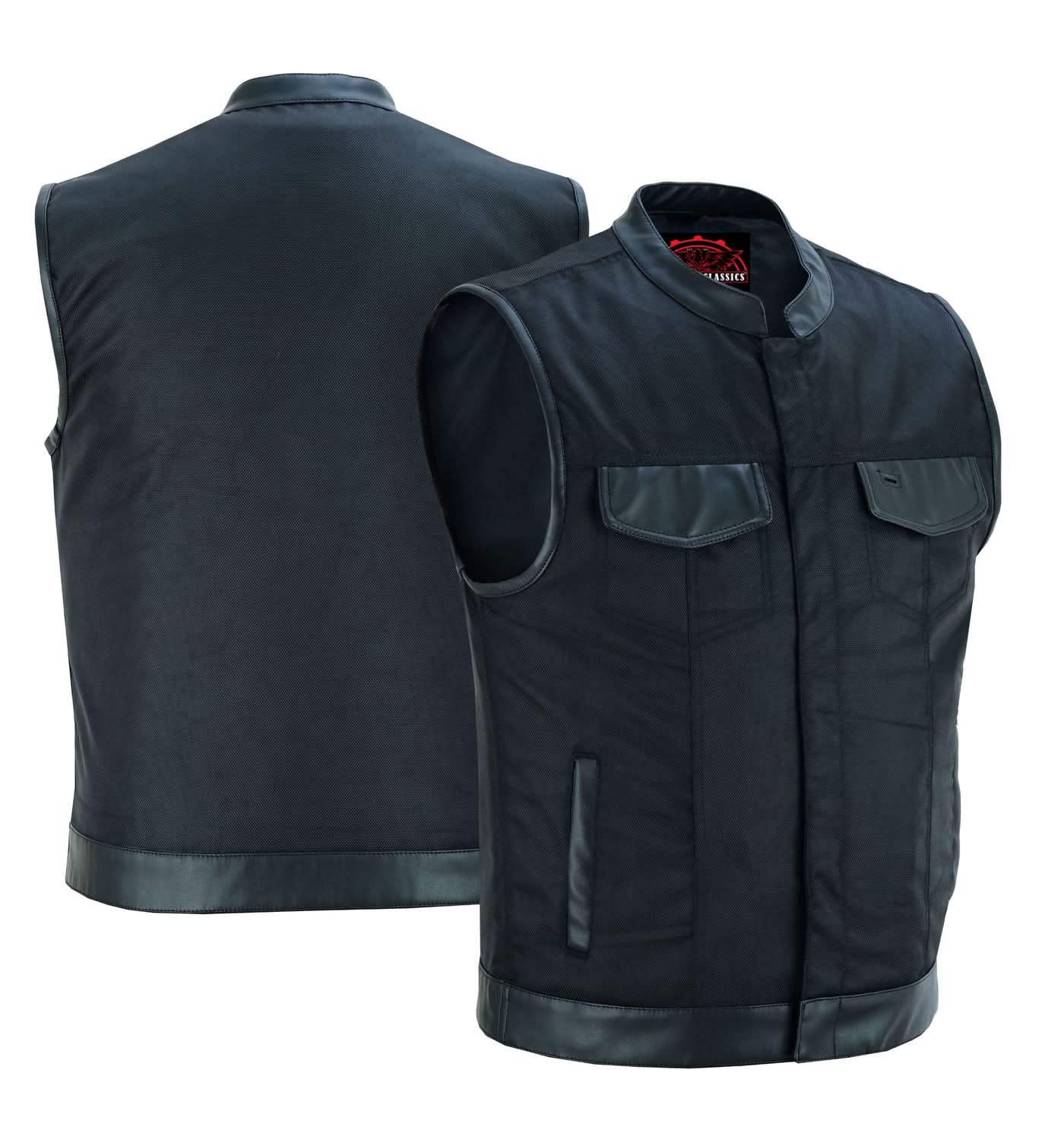 Shadowblend™ Men's  Black Motorcycle Textile Vest