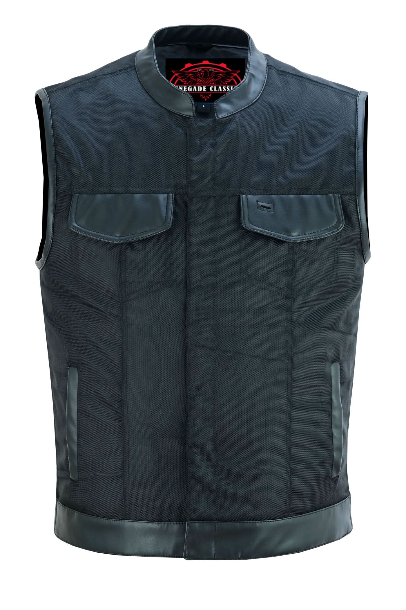 Shadowblend™ Men's  Black Motorcycle Textile Vest
