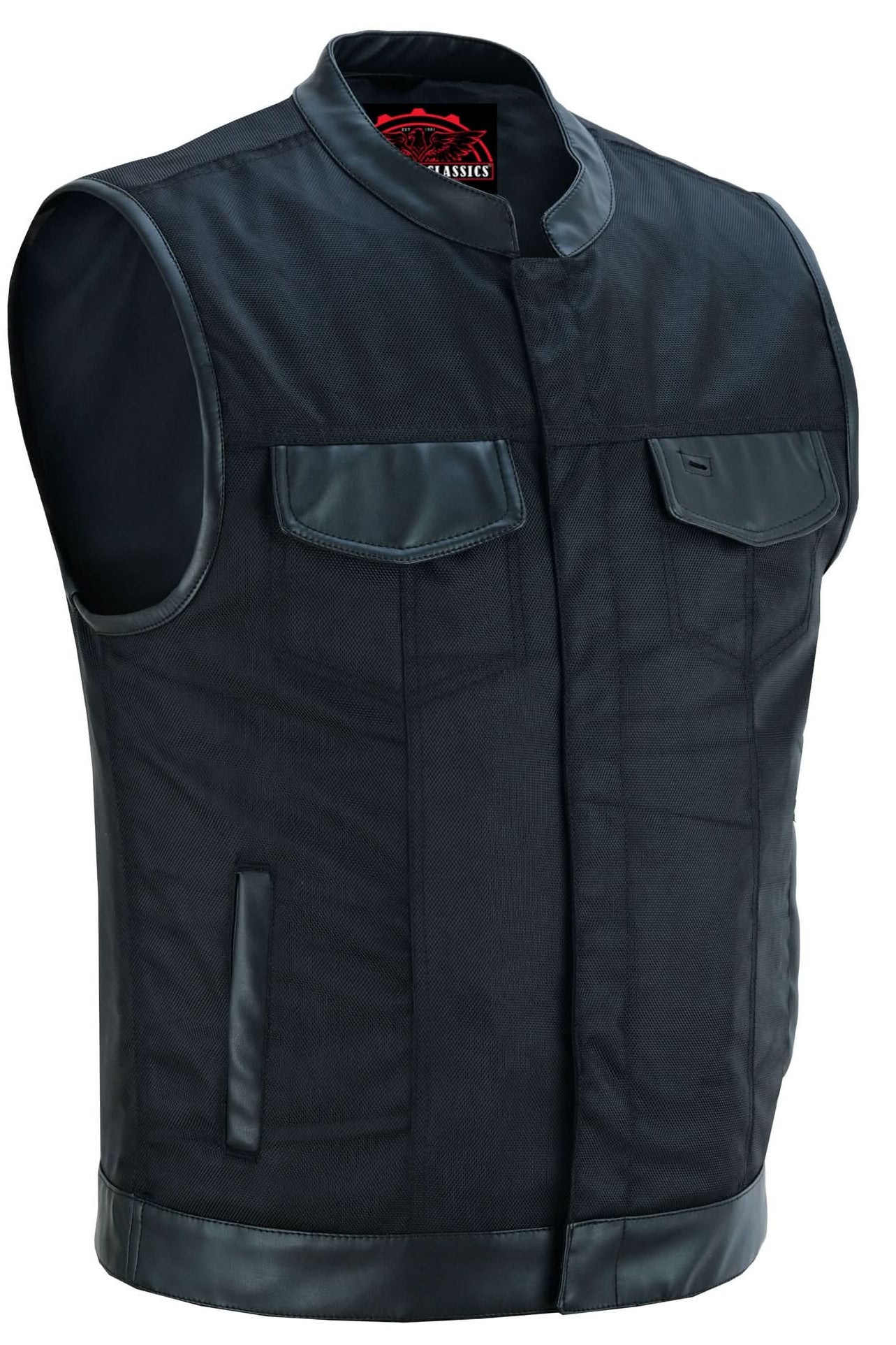 Shadowblend™ Men's  Black Motorcycle Textile Vest