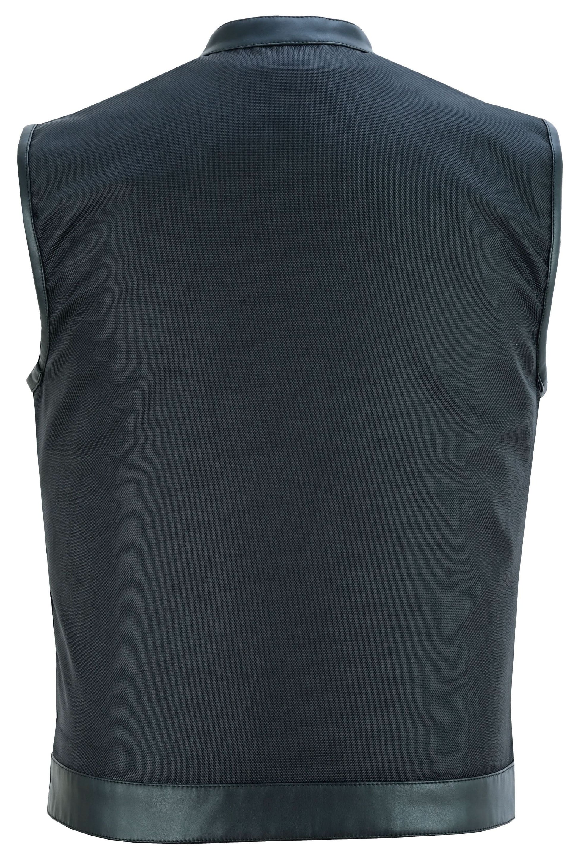 Shadowblend Men's Black Motorcycle Textile Vest Men's Textile Vests Renegade Classics