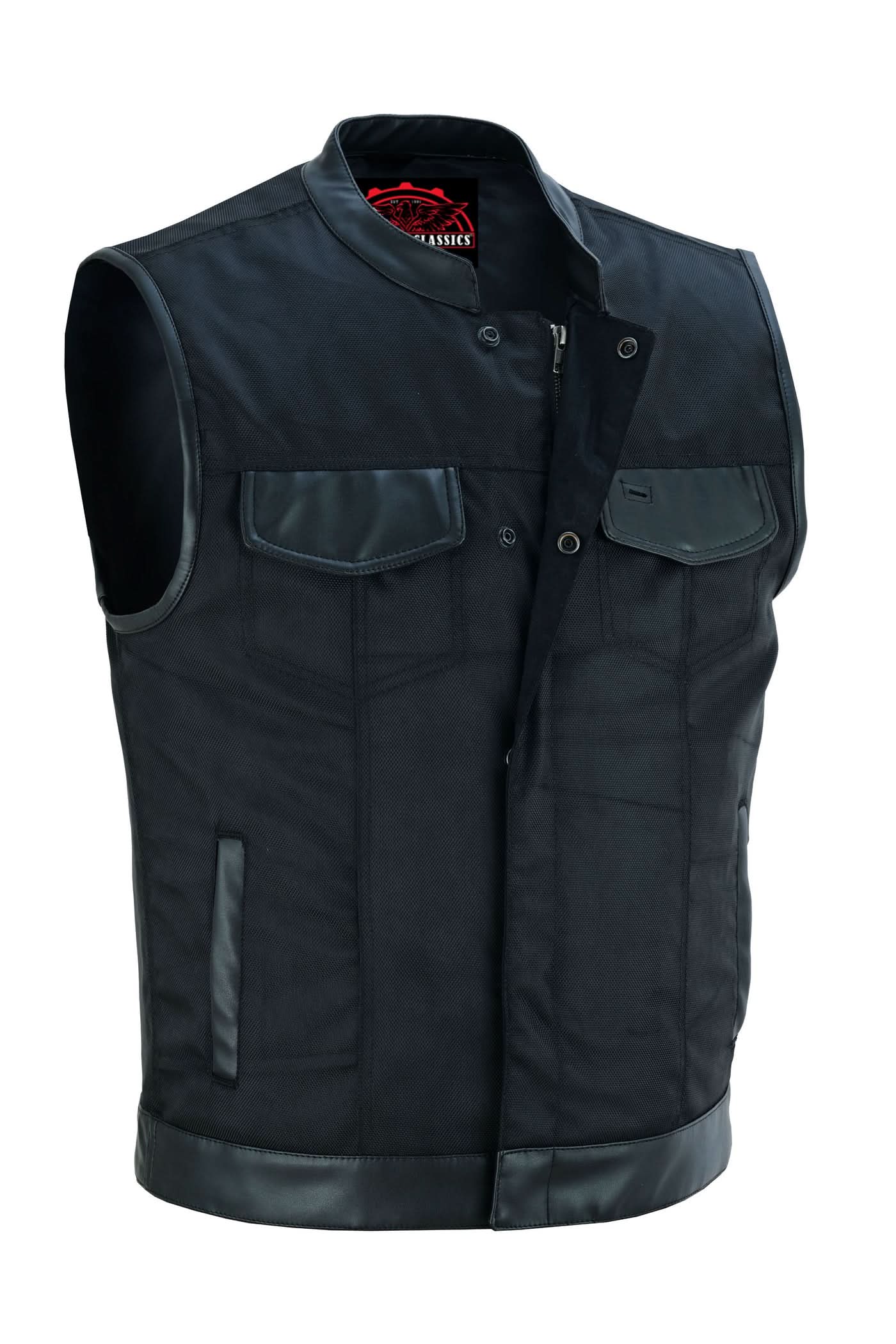 Shadowblend™ Men's  Black Motorcycle Textile Vest