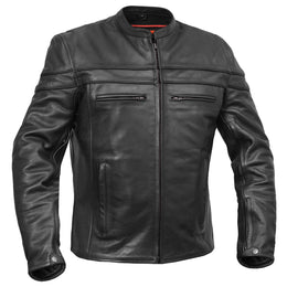 Havoc™ Men's Tall Sporty Leather Scooter Jacket