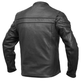 Havoc™ Men's Tall Sporty Leather Scooter Jacket