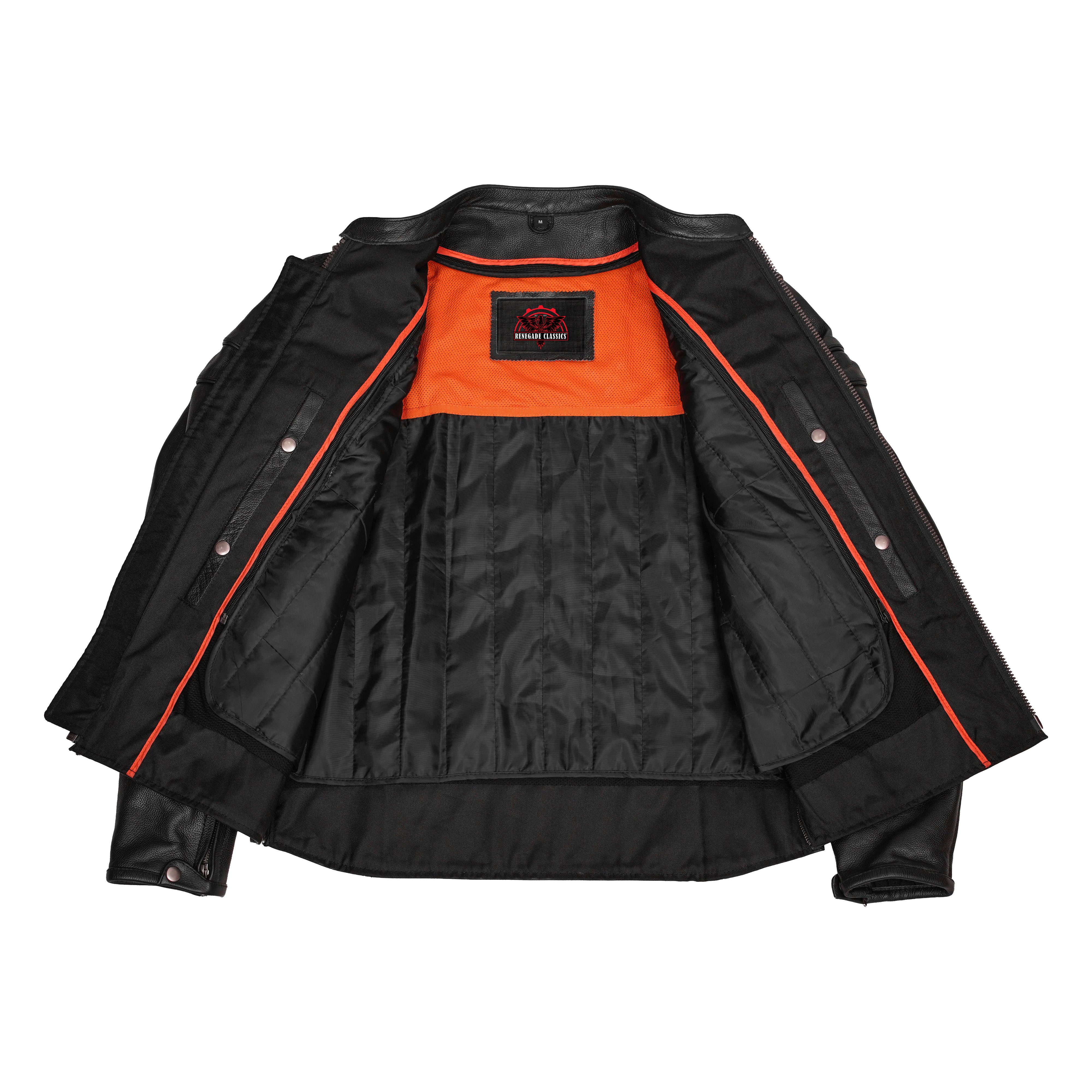 Havoc™ Men's Tall Sporty Leather Scooter Jacket