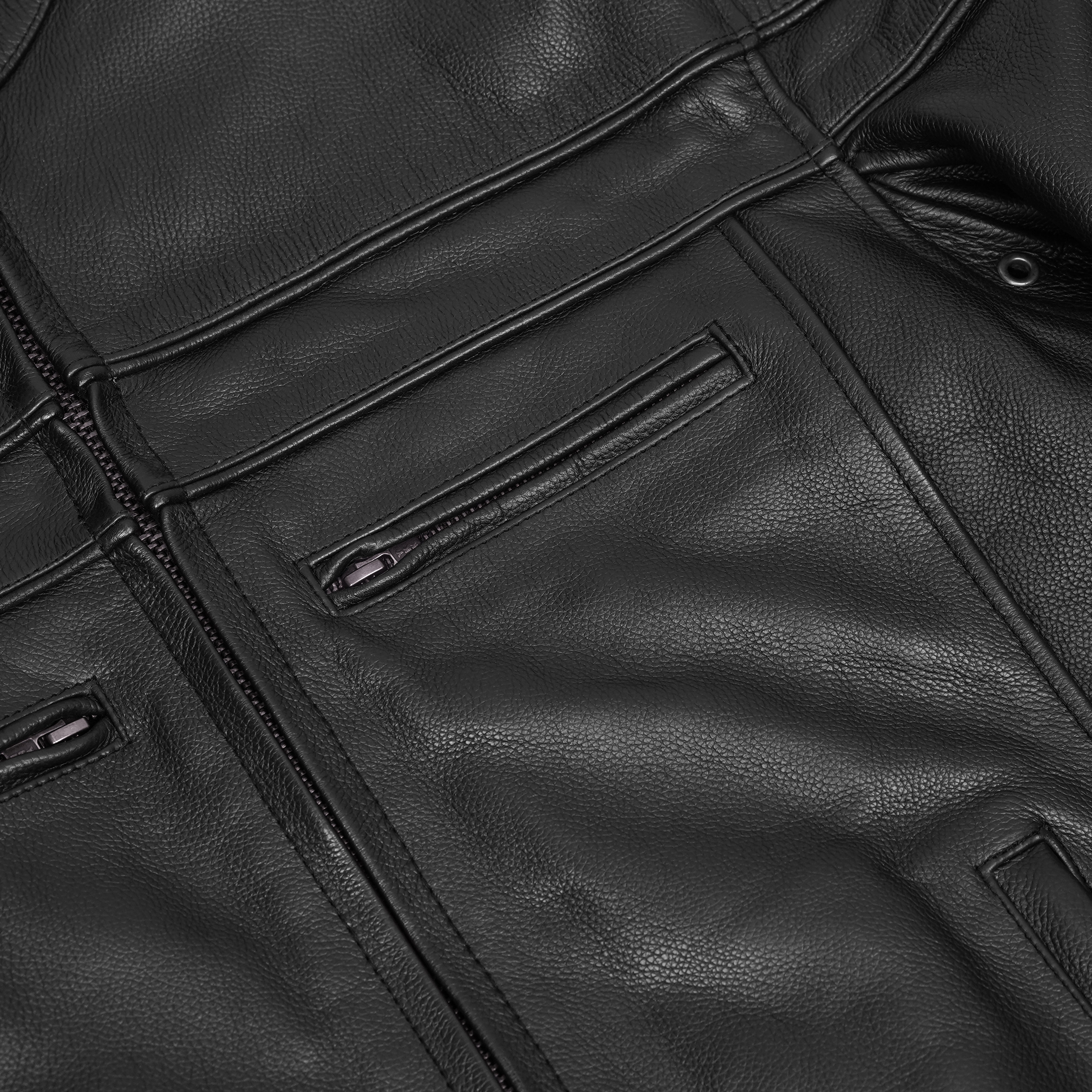 Havoc™ Men's Tall Sporty Leather Scooter Jacket