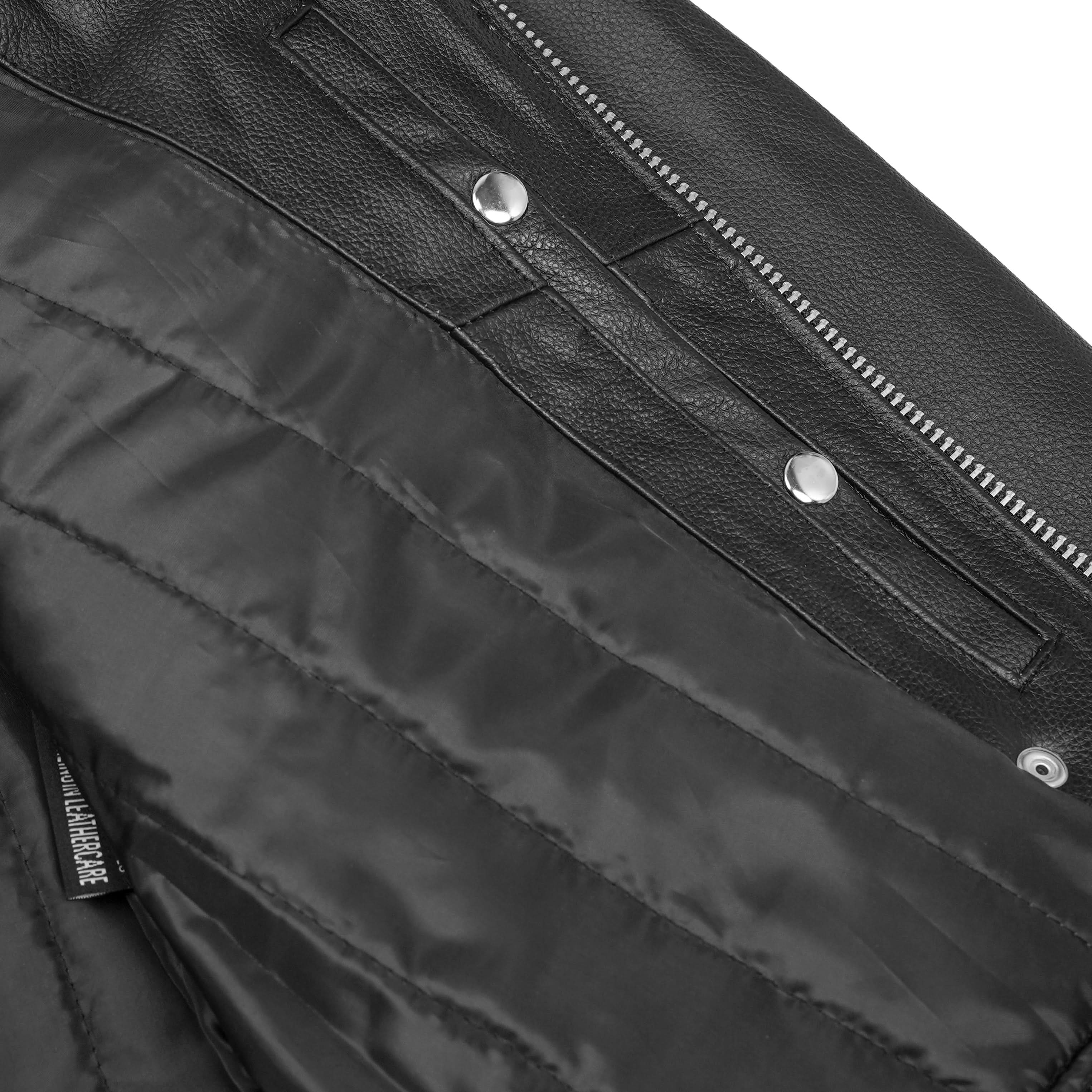 Classic Star™ Black Men's Leather Motorcycle Jacket