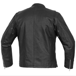 Accelerator™ Men's Black Sporty Cruiser Leather Jacket