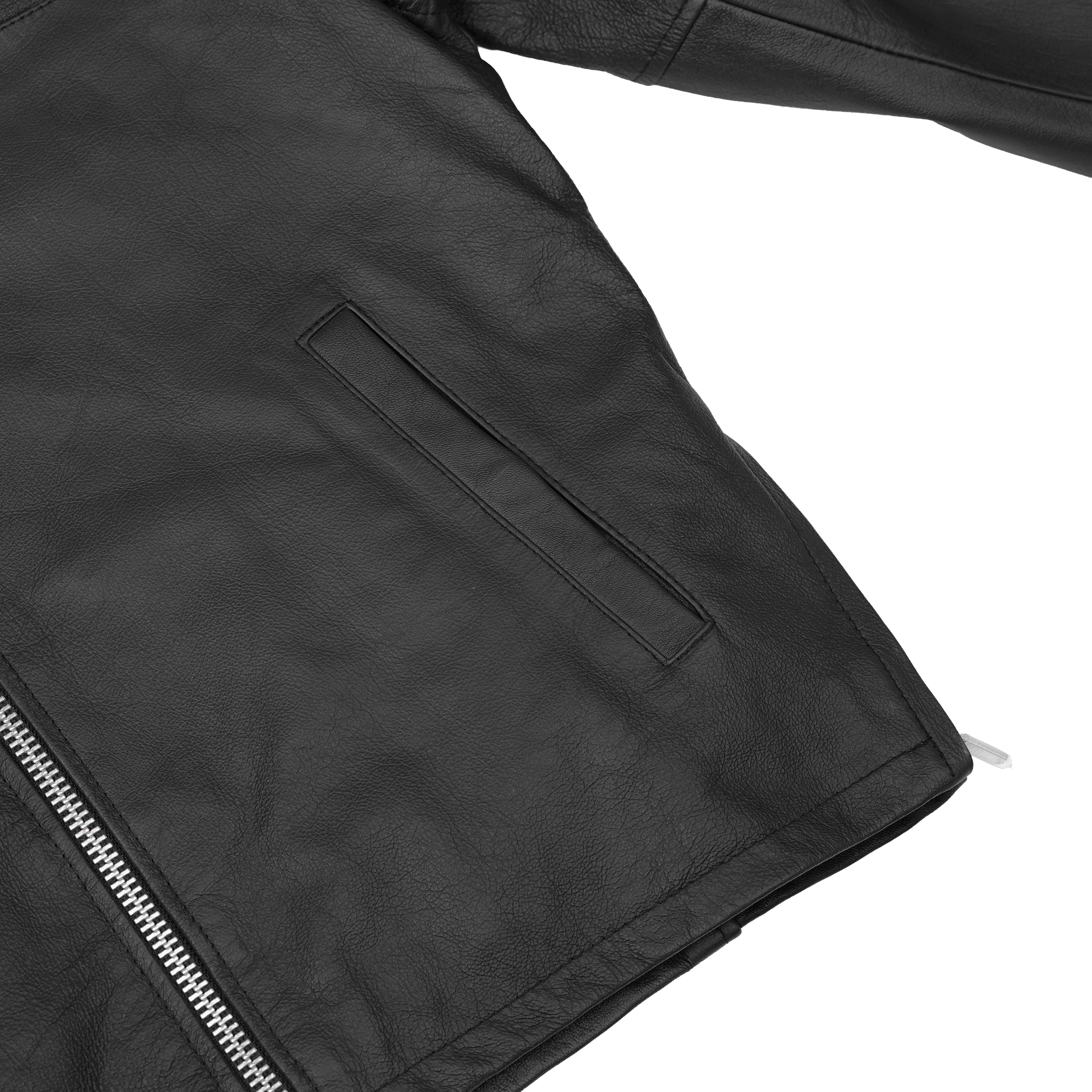 Accelerator™ Men's Black Sporty Cruiser Leather Jacket