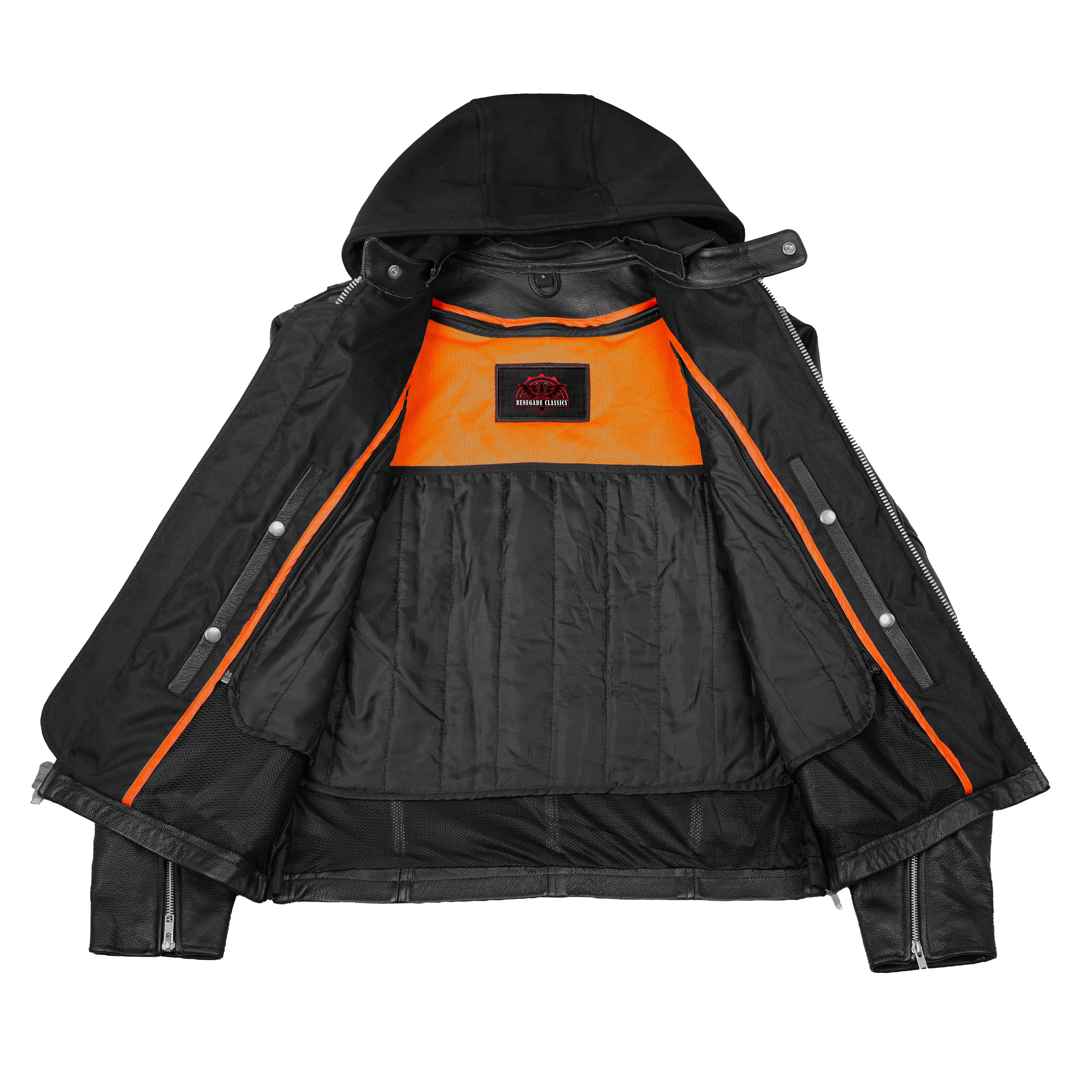 Hoodex™ Men's Black Sporty Cruiser Jacket