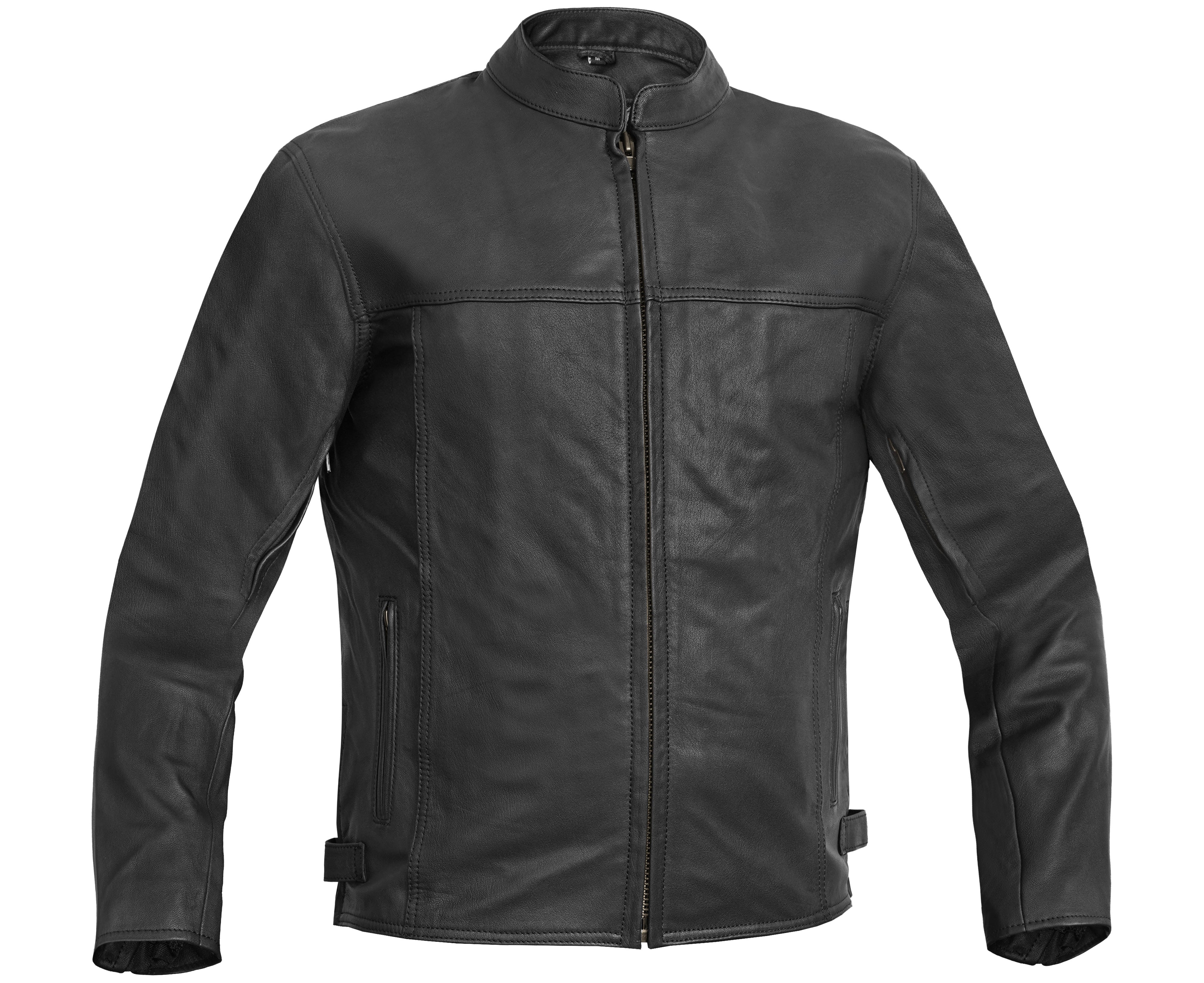 Sprinter™ Men's Black Leather Motorcycle Jacket