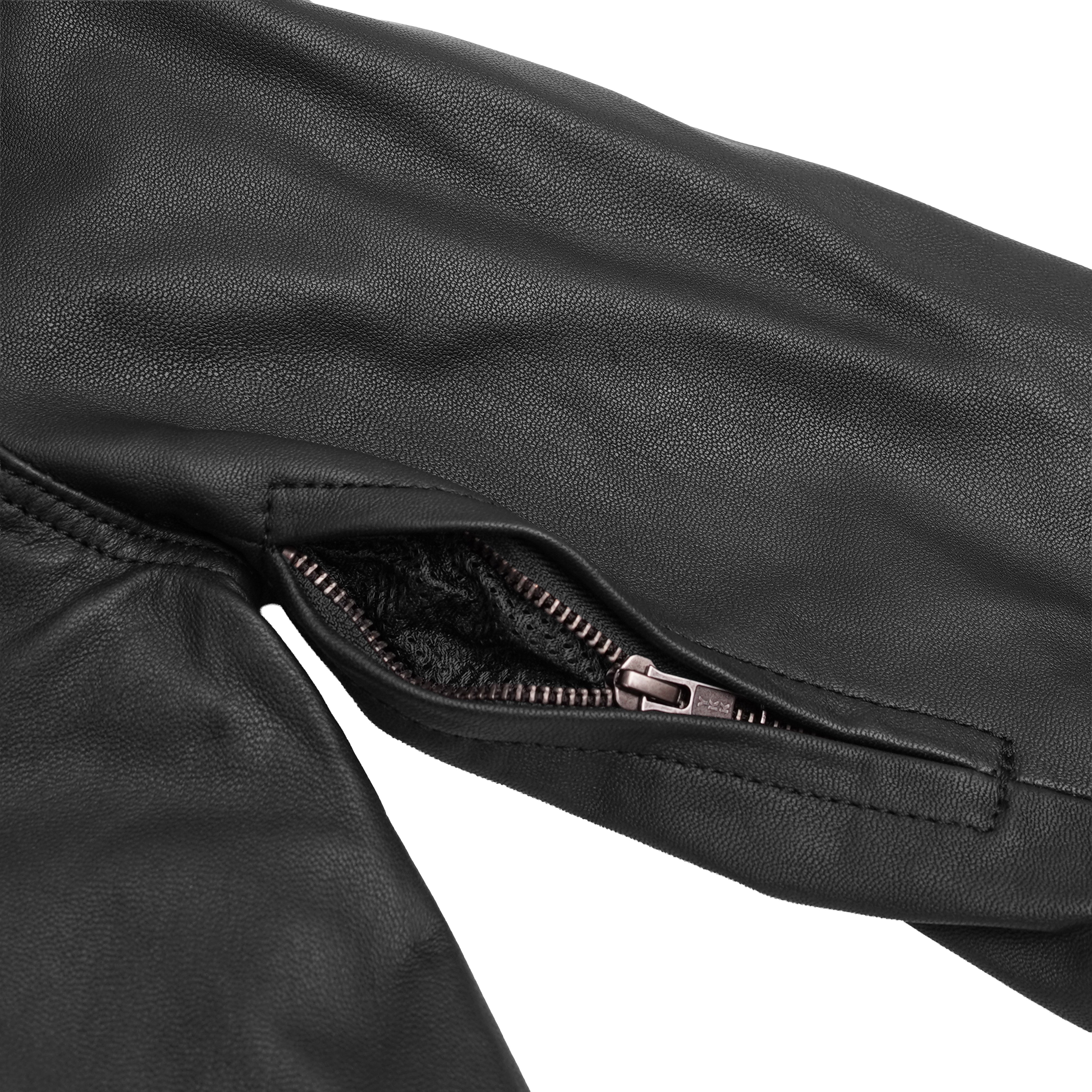 Sprinter™ Men's Black Leather Motorcycle Jacket