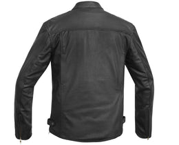 Sprinter™ Men's Black Leather Motorcycle Jacket