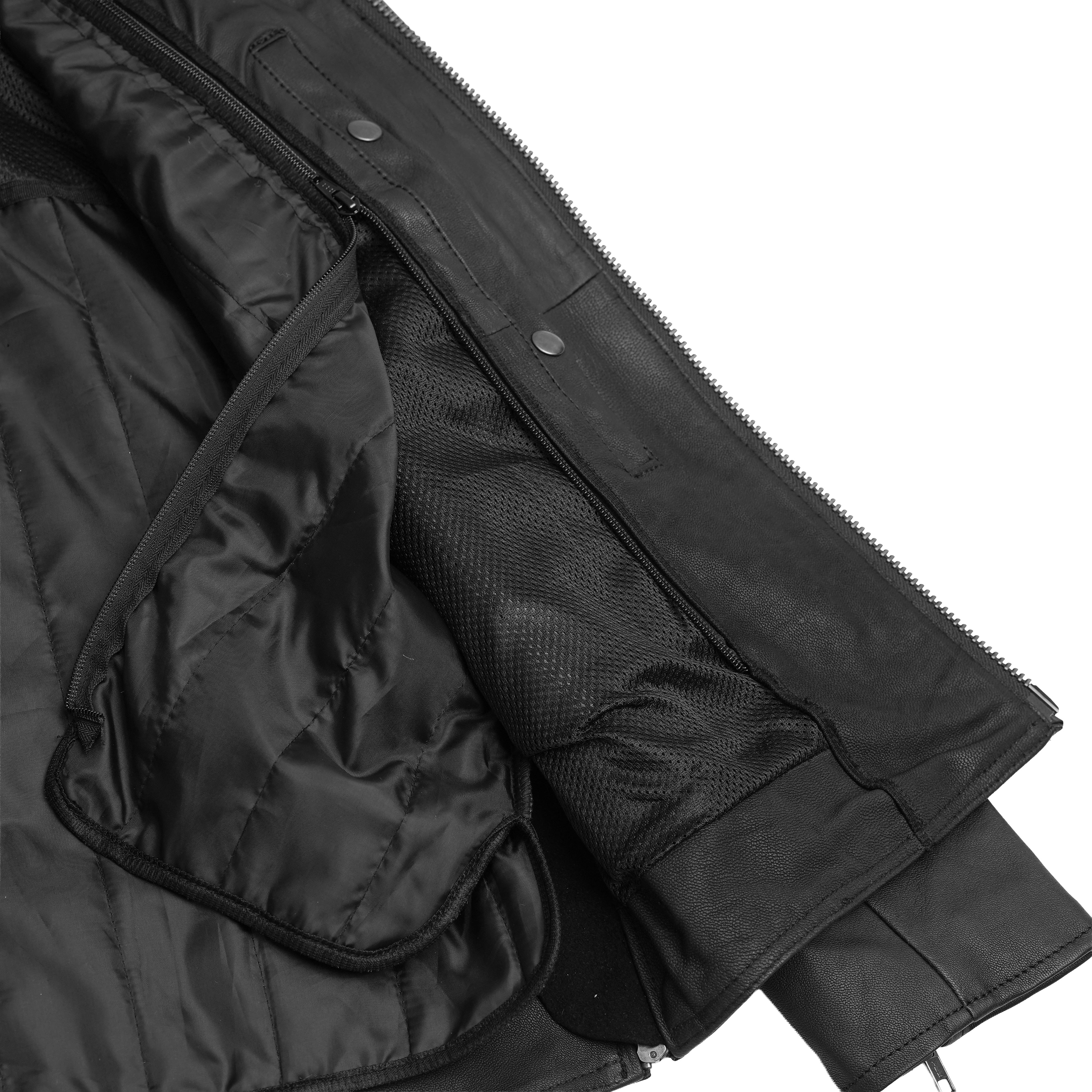 Sprinter™ Men's Black Leather Motorcycle Jacket