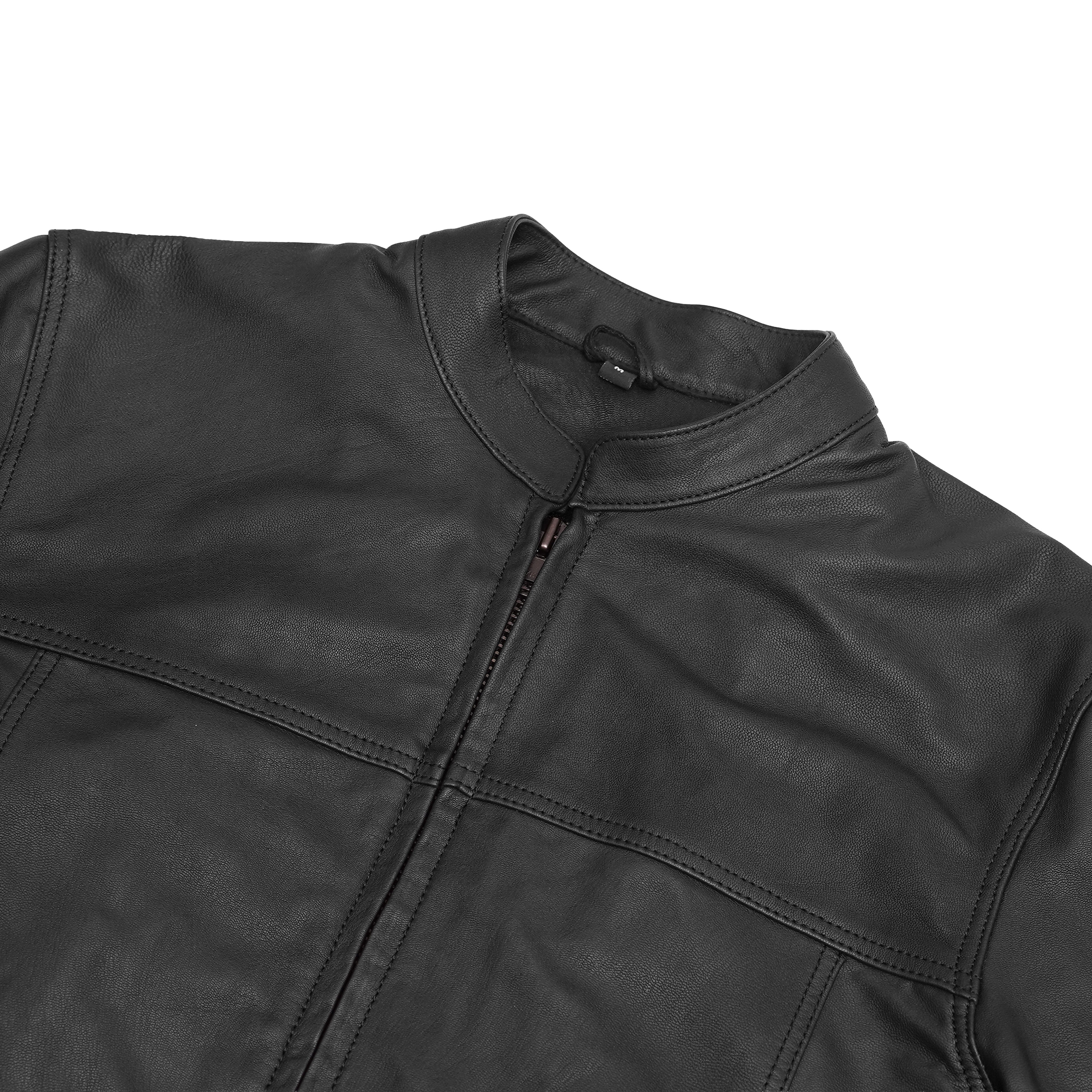 Sprinter™ Men's Black Leather Motorcycle Jacket