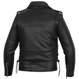 Murphy™ Men's Leather Motorcycle Jacket - Black