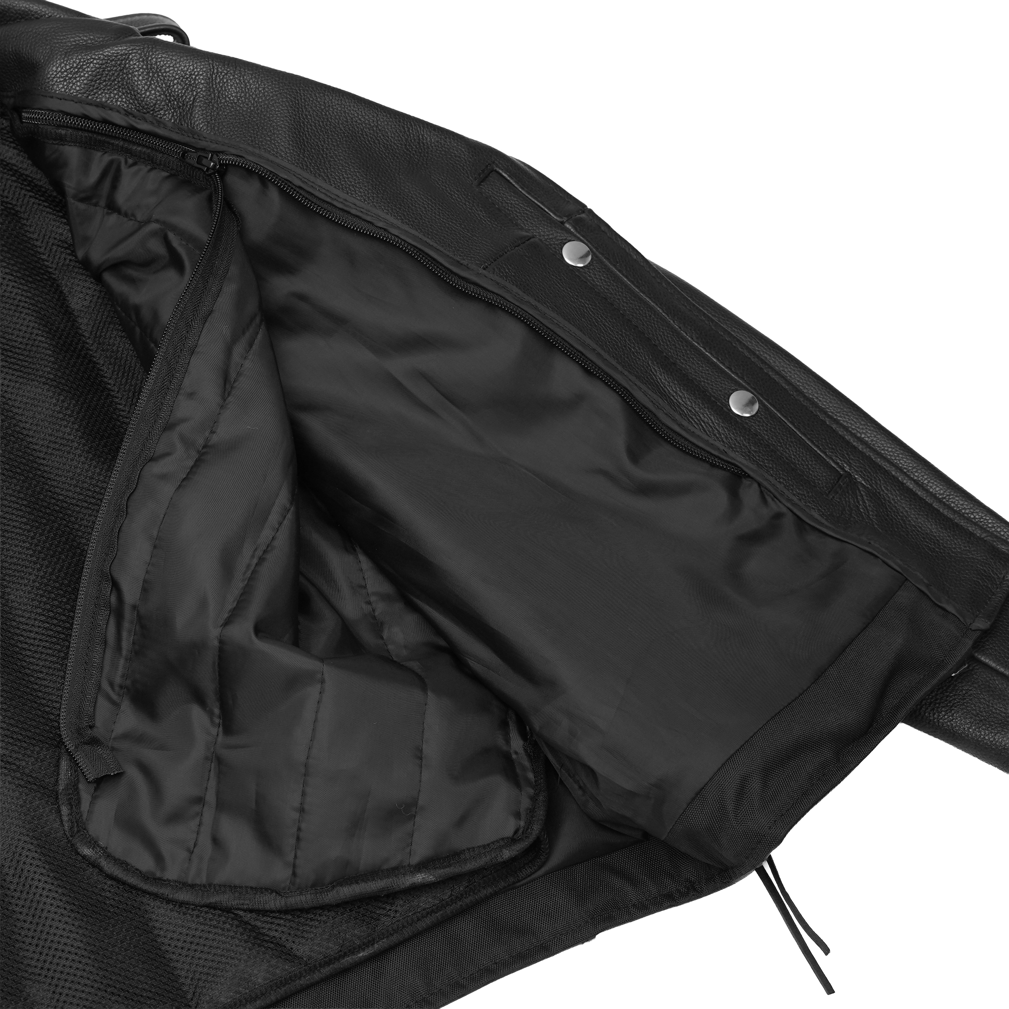 Murphy™ Men's Leather Motorcycle Jacket - Black