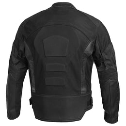 Flow Skin™ Mens Leather & Mesh Motorcycle Jacket