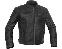 Roamer™ Men's Leather Scooter Jacket - Black