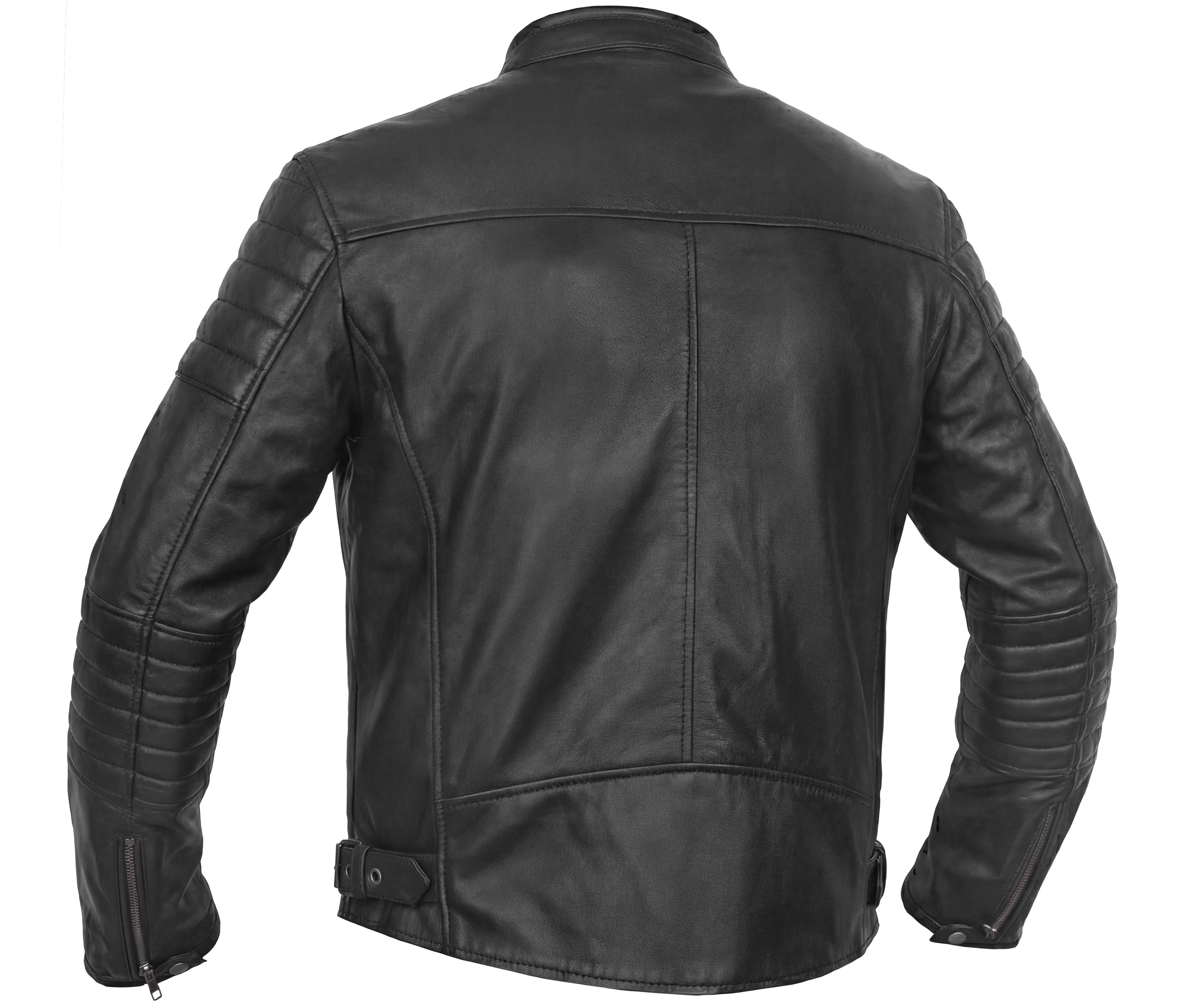 Roamer™ Men's Leather Scooter Jacket - Black