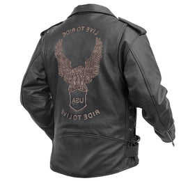 Freedom Rider™ Black Men's Leather Jacket