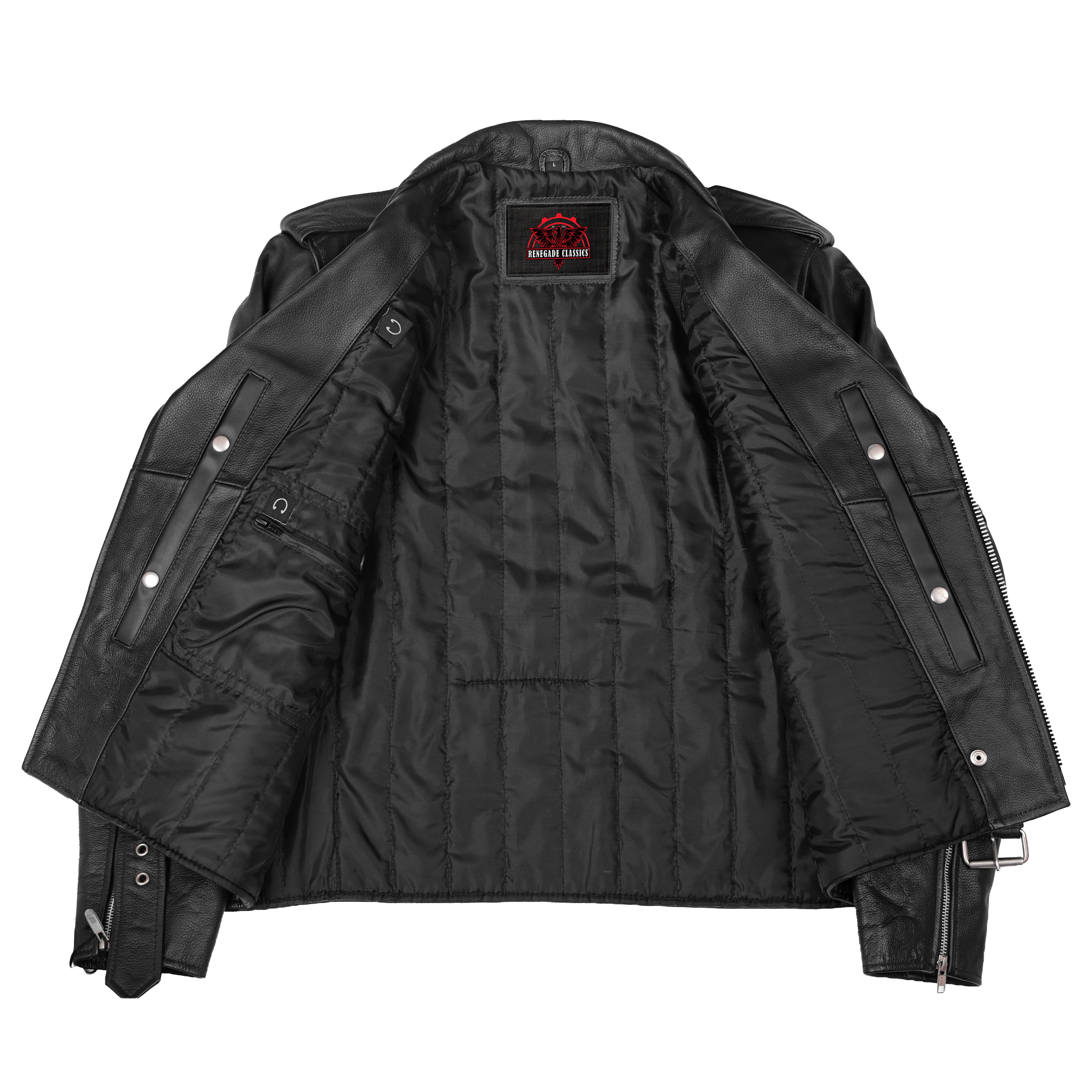 Super Arnold™ Men's Black Leather Jacket