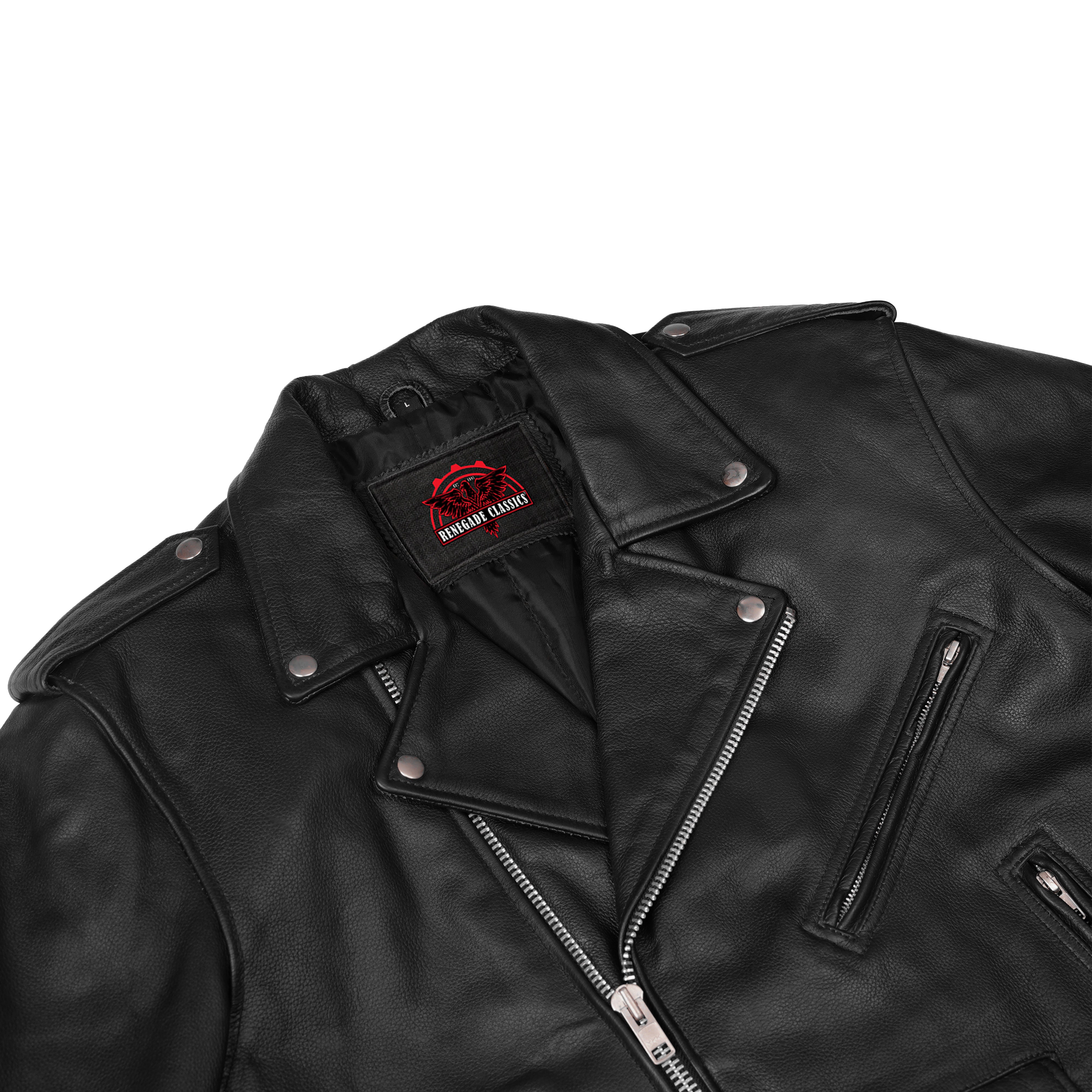 Super Arnold™ Men's Black Leather Jacket