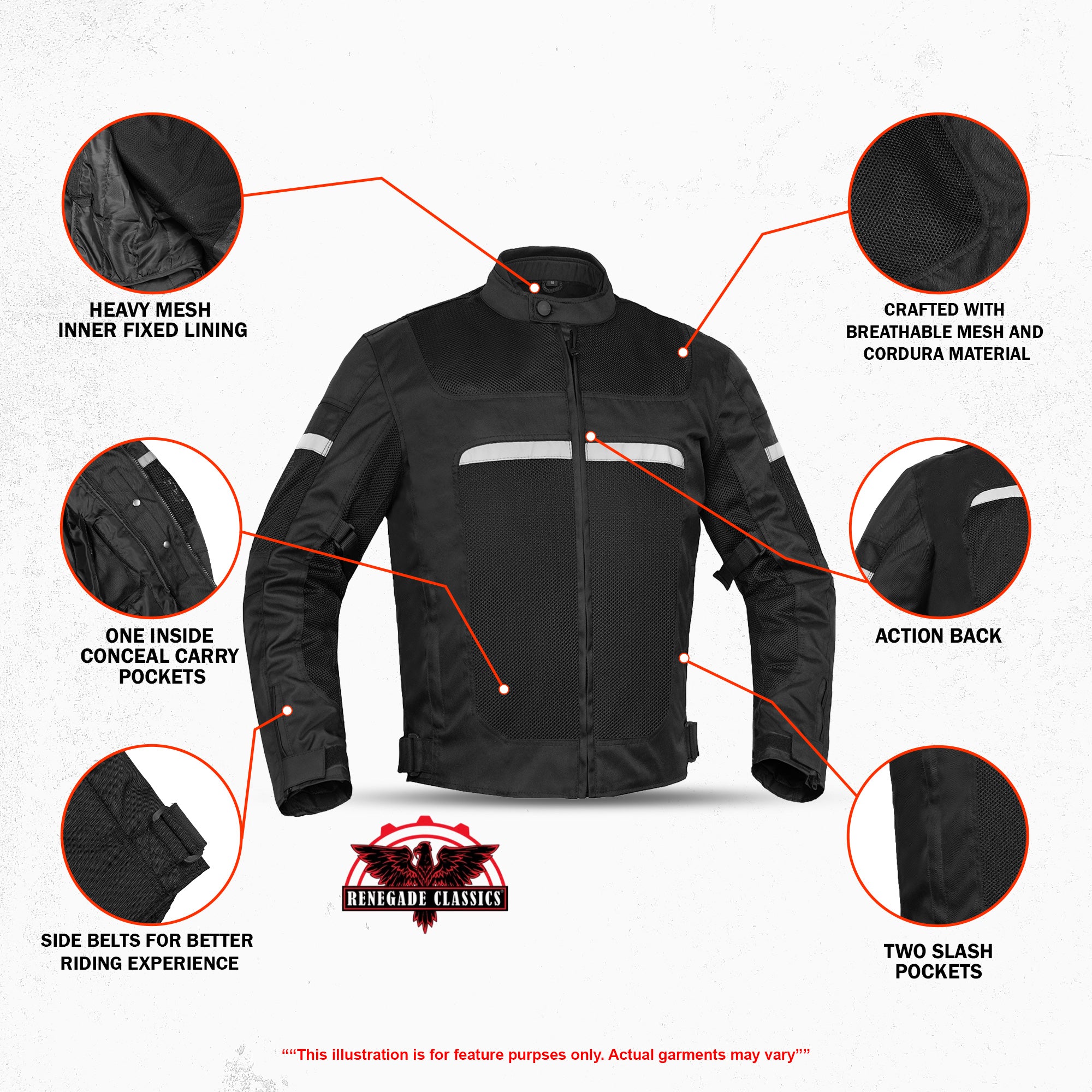 Pulse Racer™ Men's Black Mesh Jacket