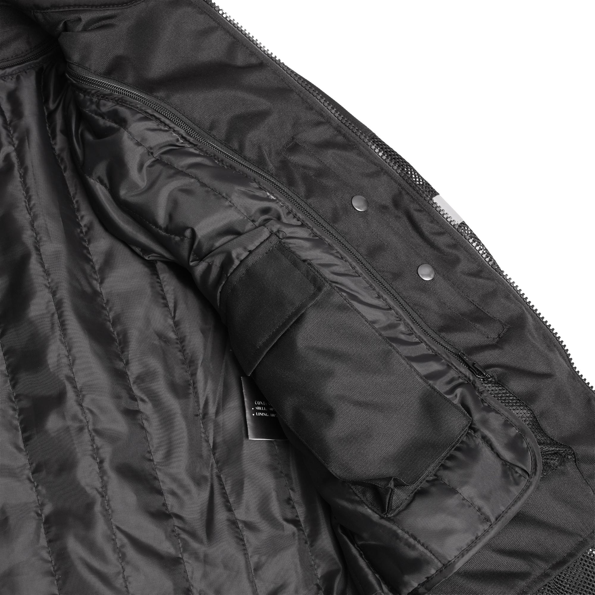 Dynamic™ Mens  Mesh Motorcycle Jacket – Black