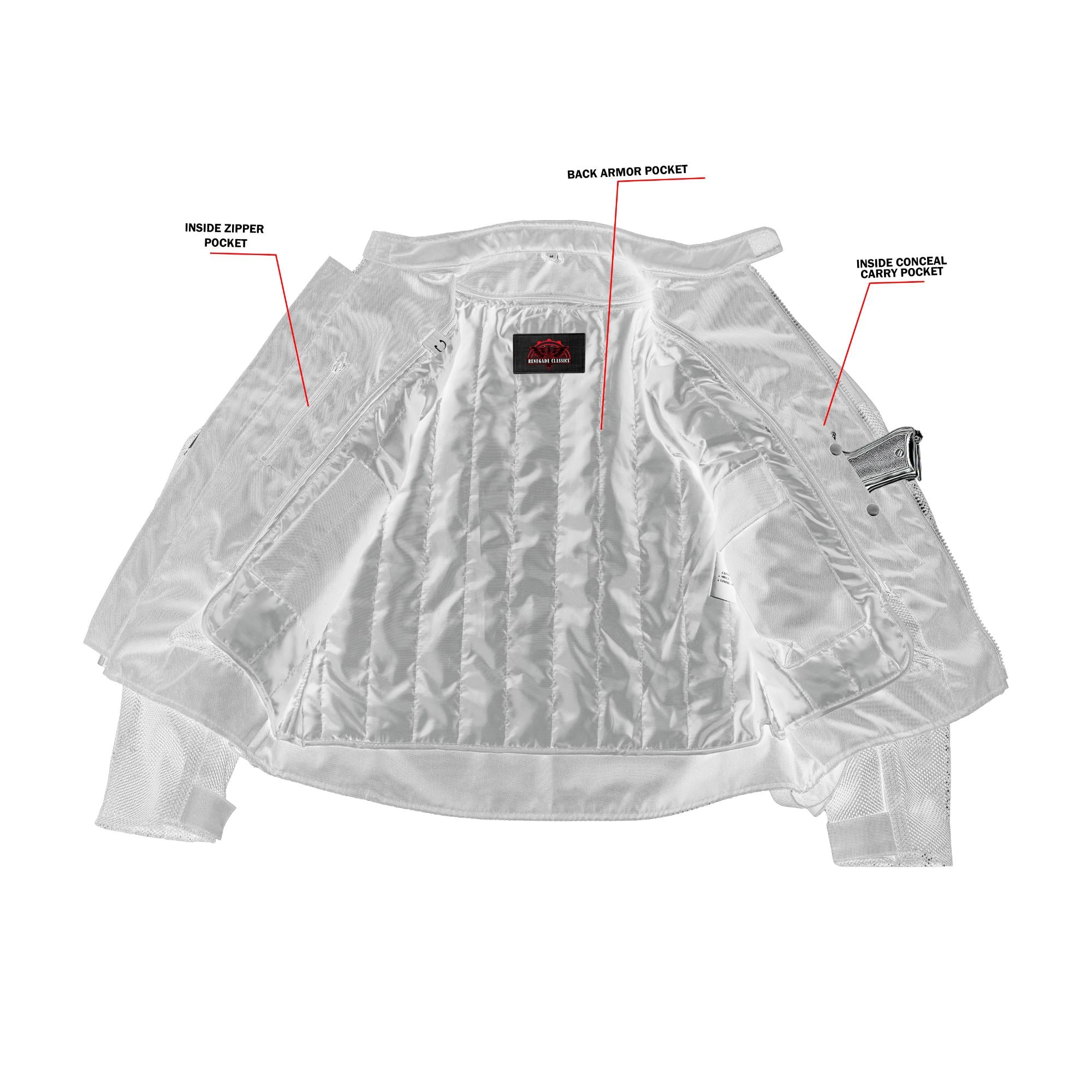Dynamic™ Mens  Mesh Motorcycle Jacket – Black