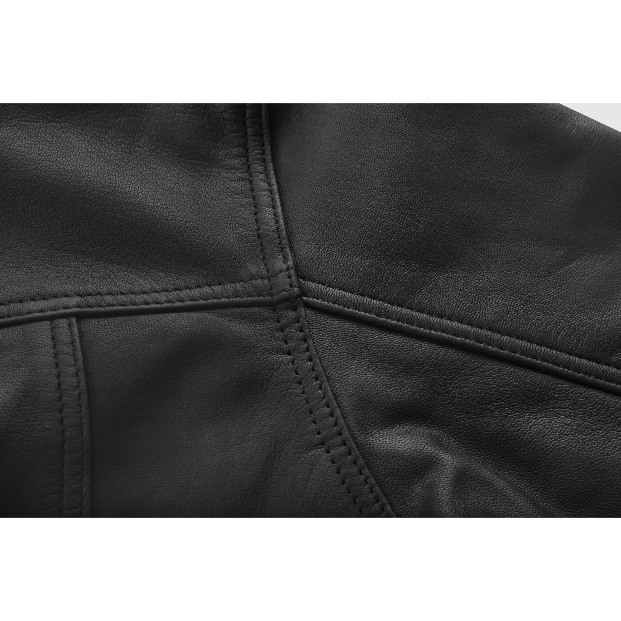 Midnight™ Men's Black Leather Motorcycle Shirt