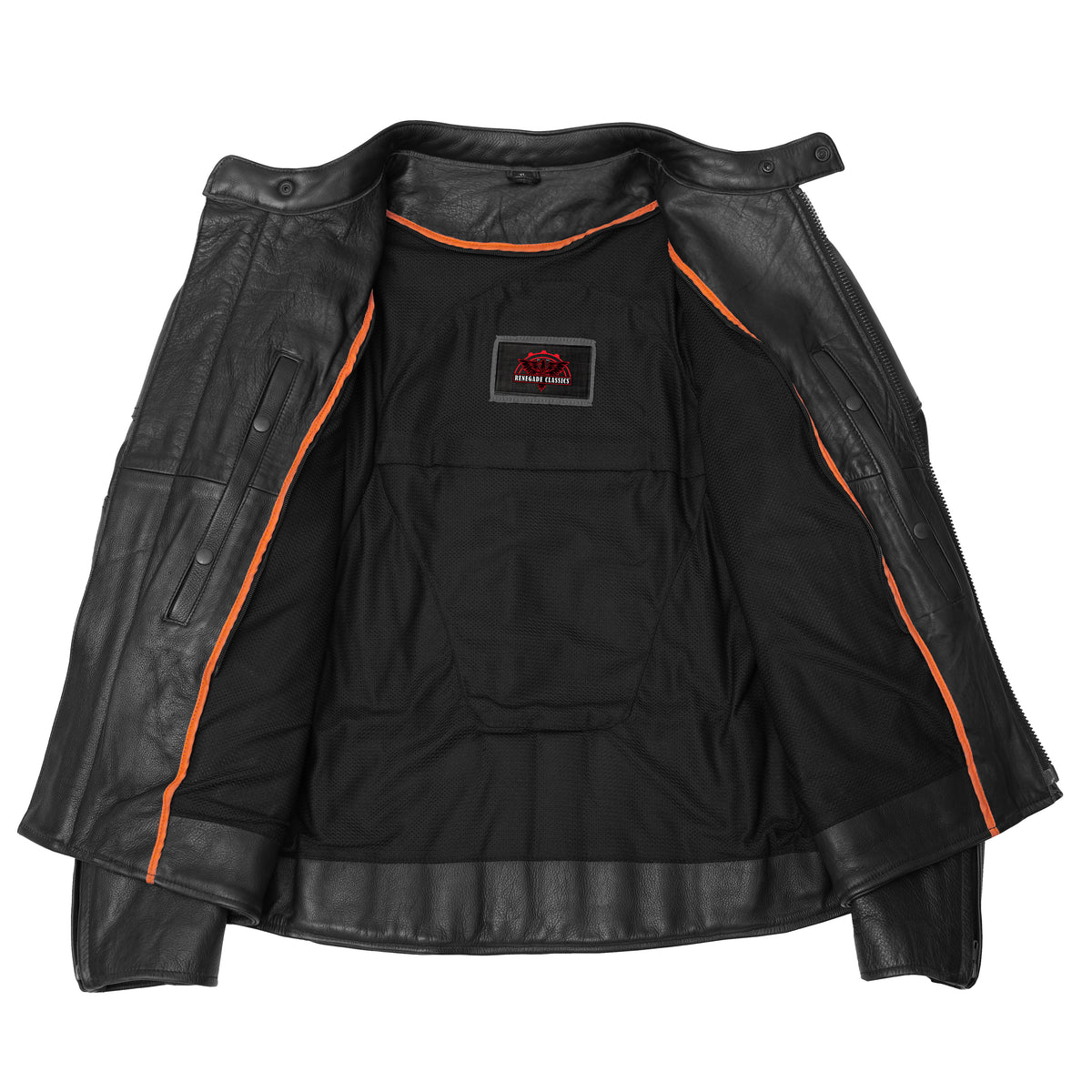 Corsair™ Men's Leather Motorcycle Jacket