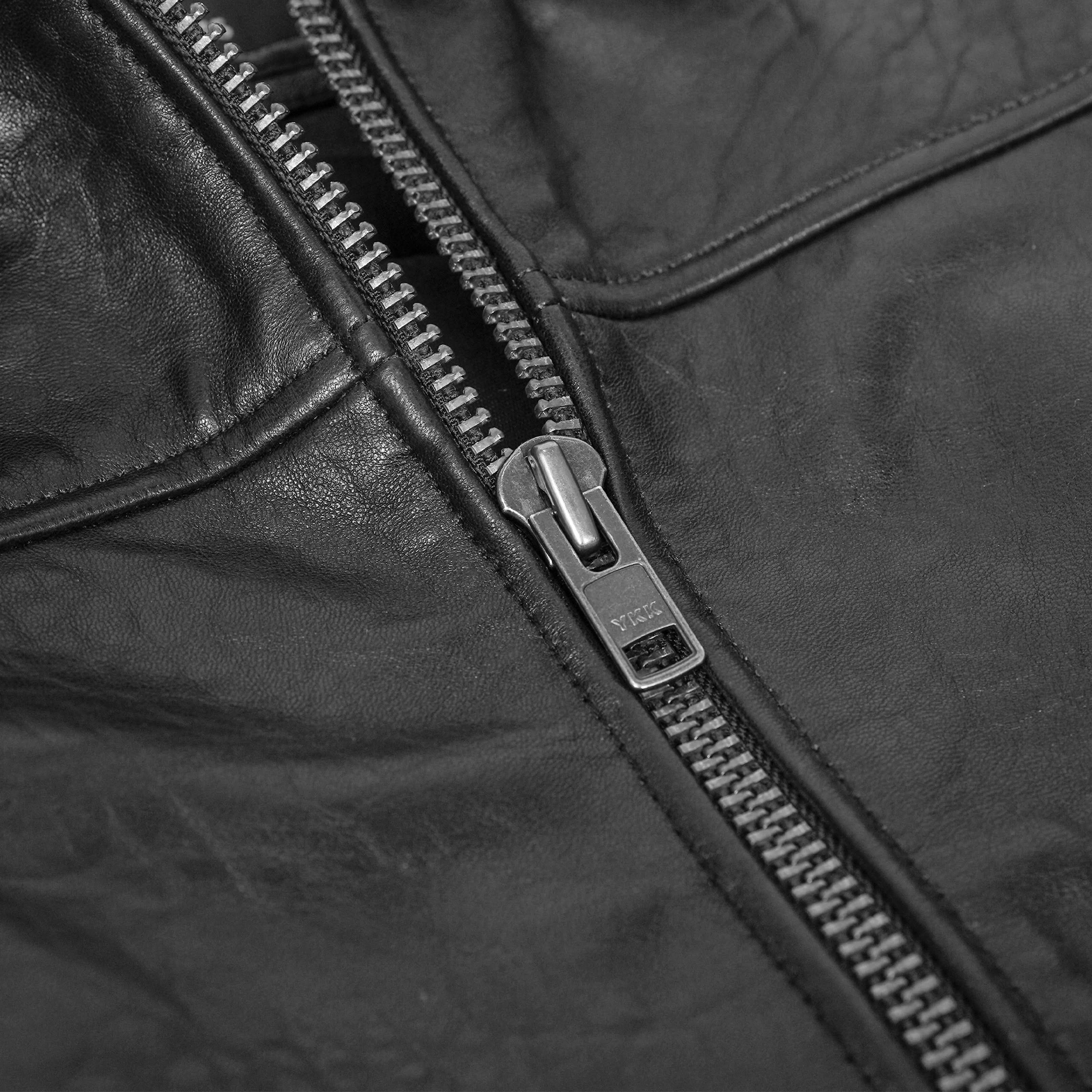 Harvey™ Men's Leather Motorcycle Jacket