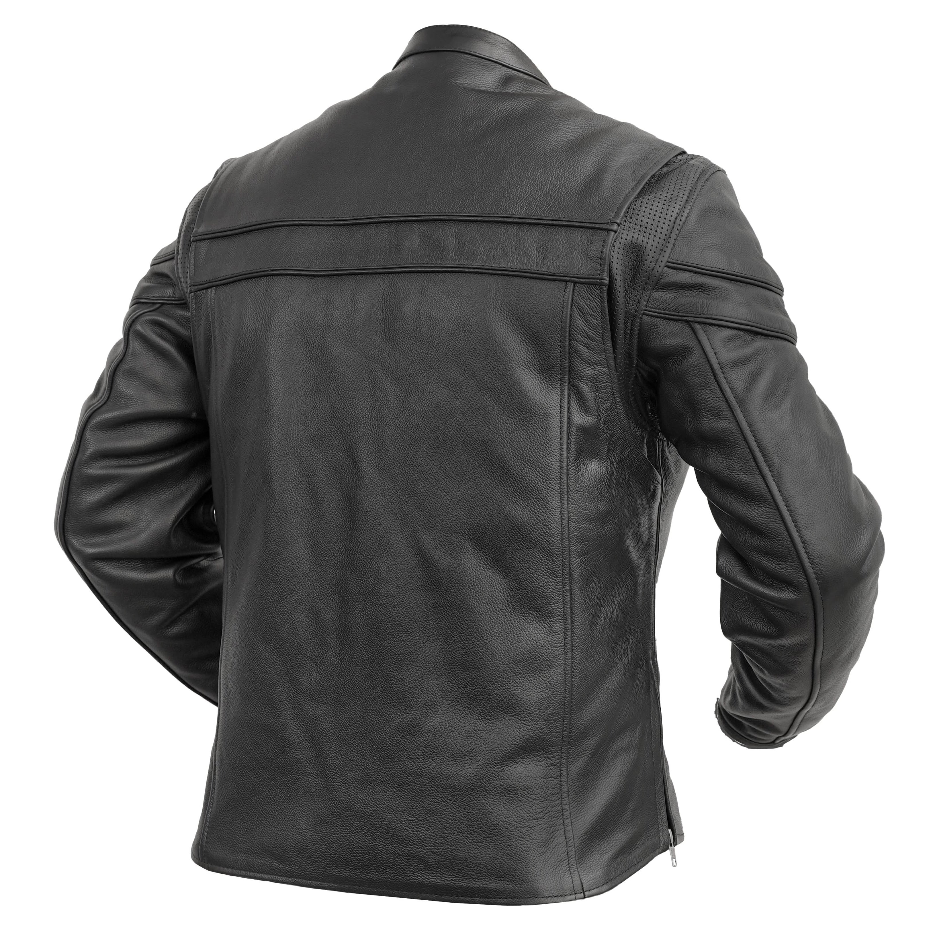 Ashster™ Leather Motorcycle Jacket