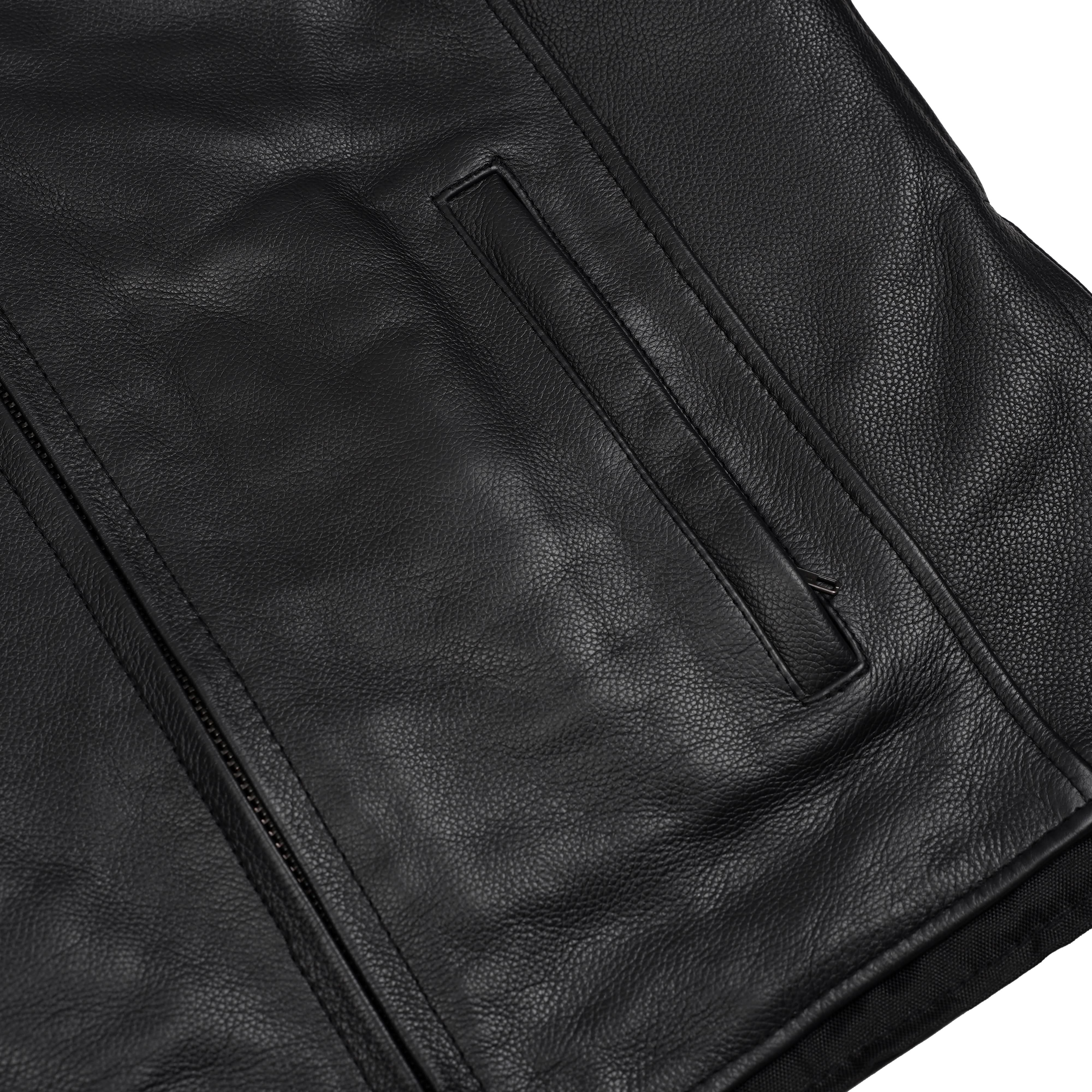 Ashster™ Leather Motorcycle Jacket