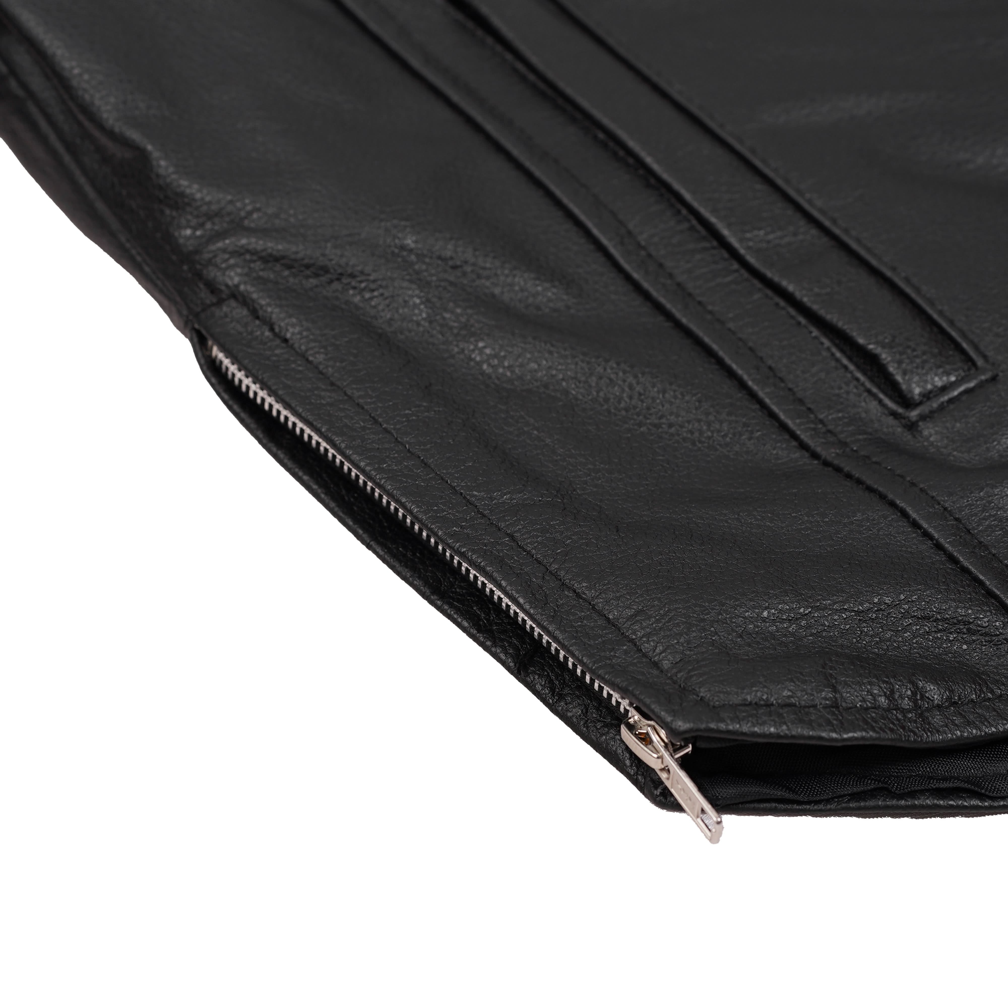 Ashster™ Leather Motorcycle Jacket
