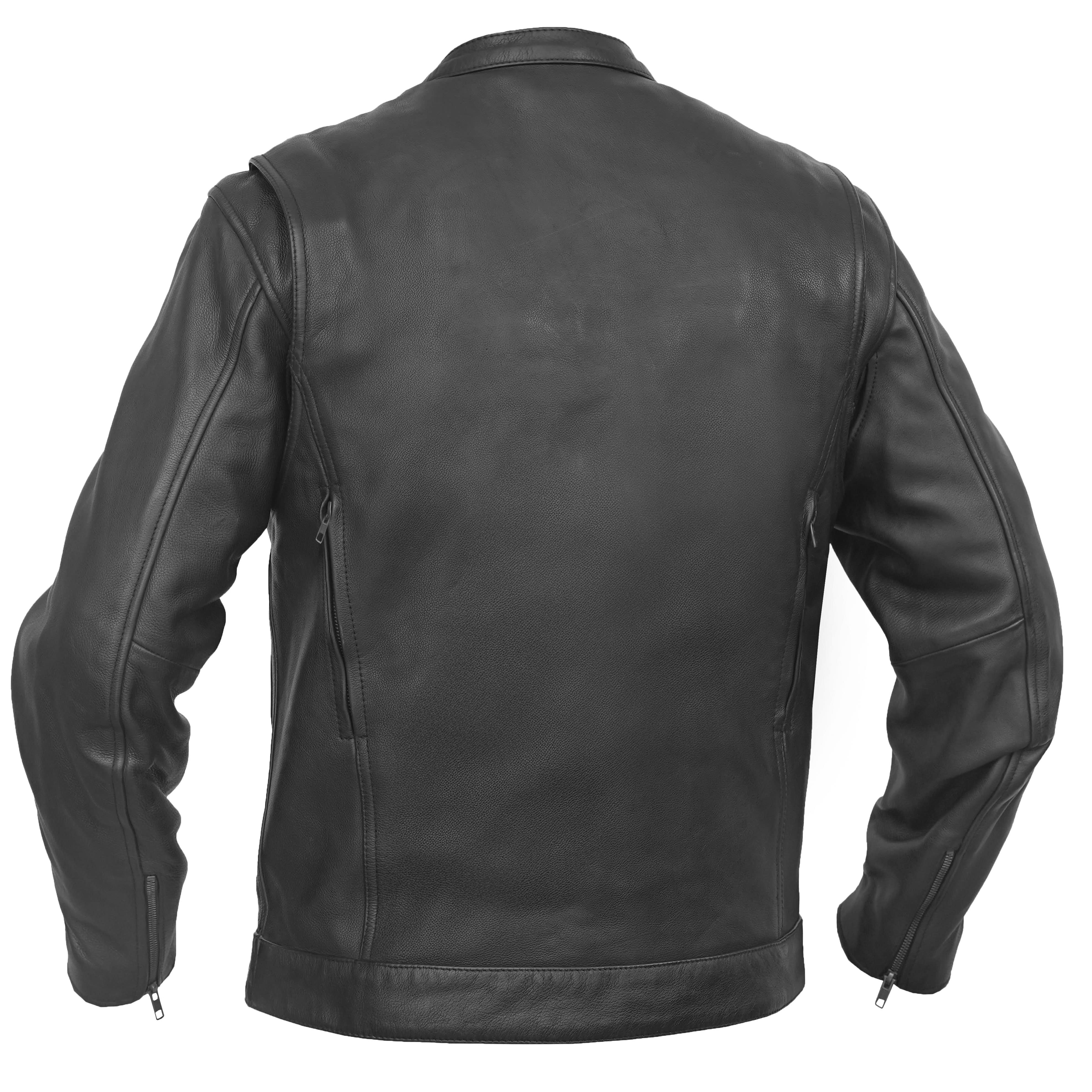 Victor™ Men's Black Utility Style Motorcycle Jacket