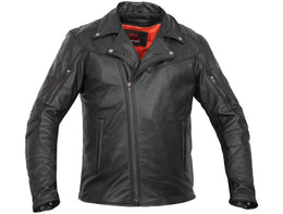 Black Speed™ Men's Motorcycle Leather Jacket